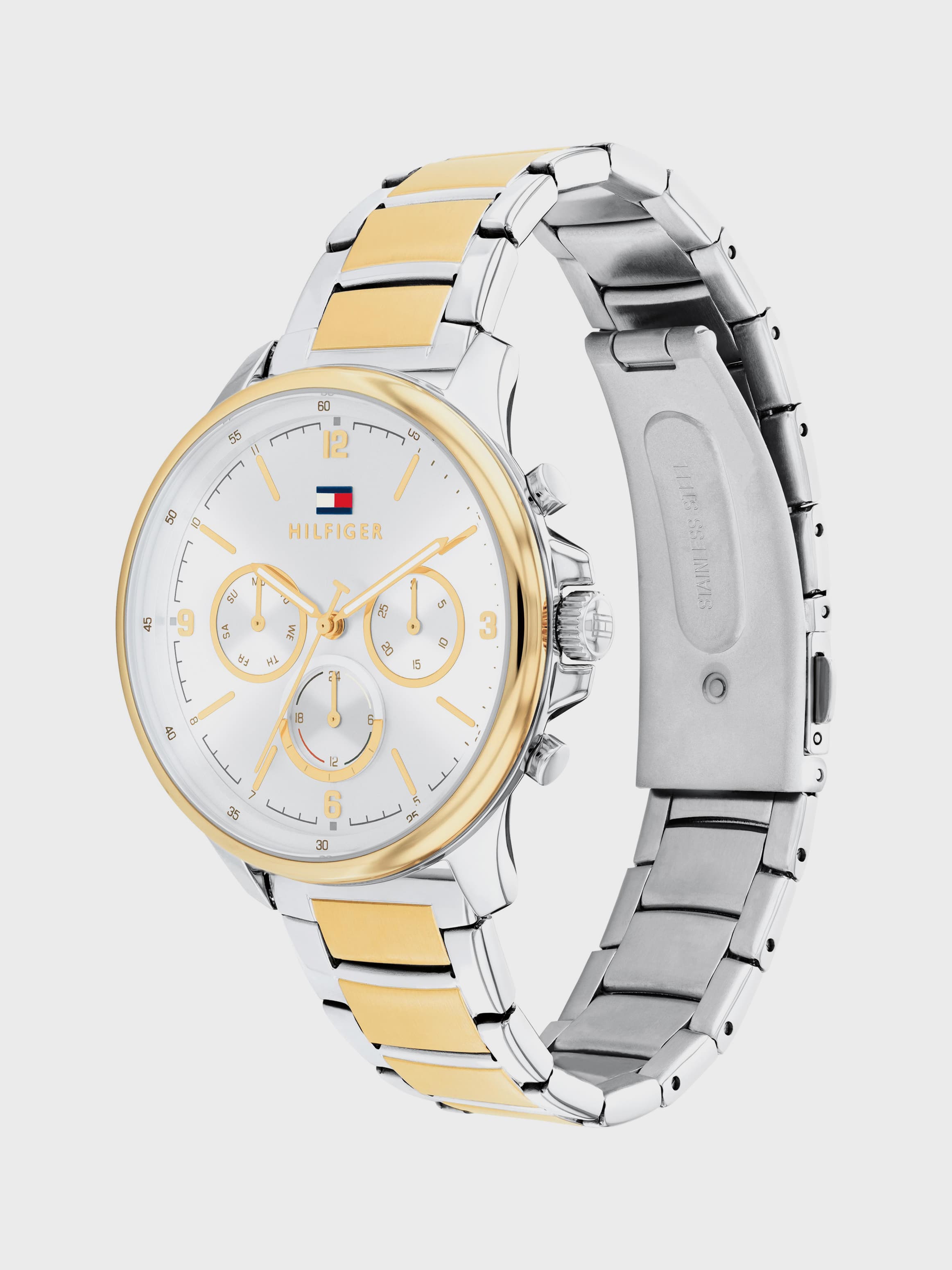 Two-Tone Multifunction Dial Watch