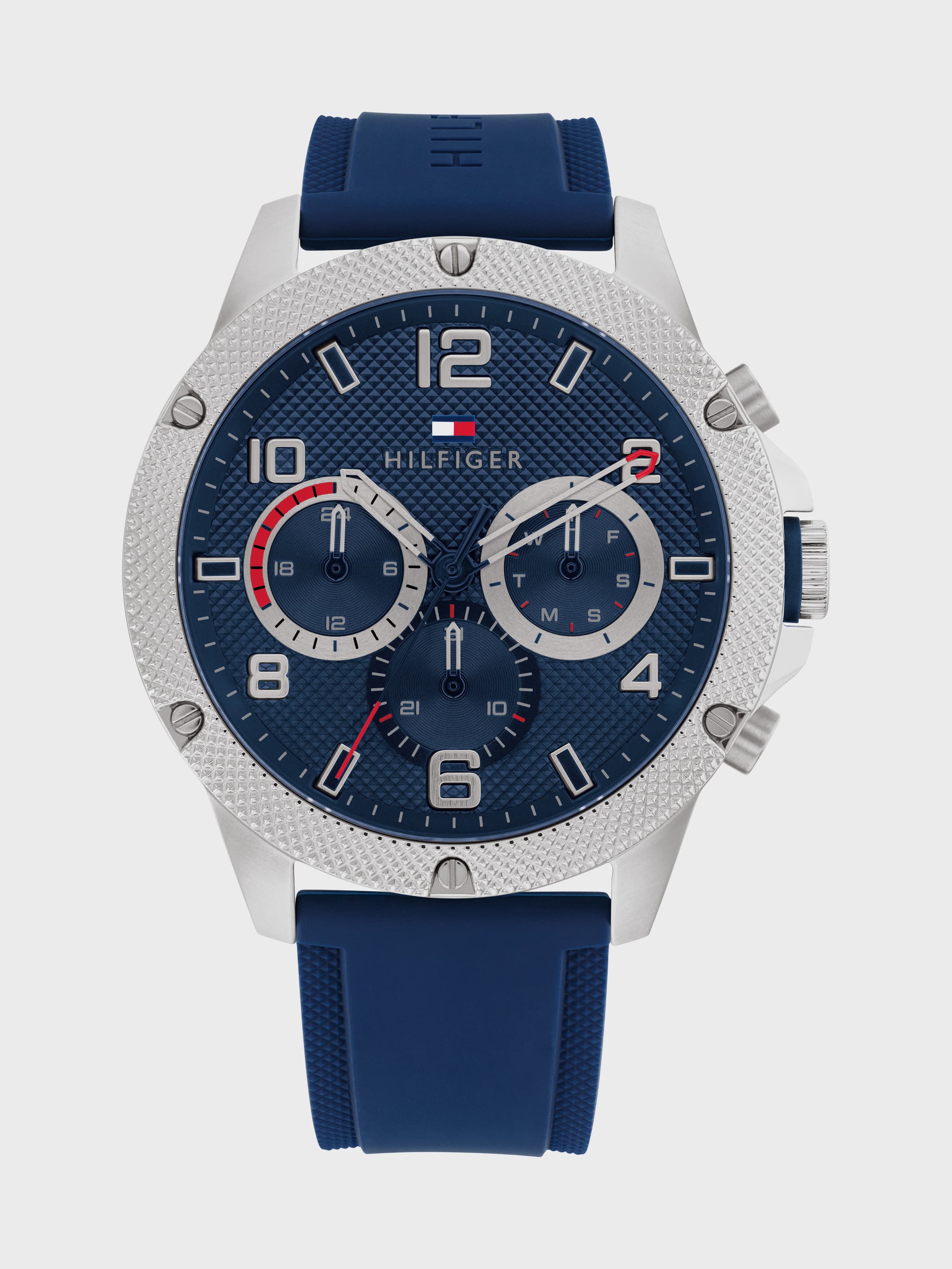 Multifunction Dial Silicone Watch
