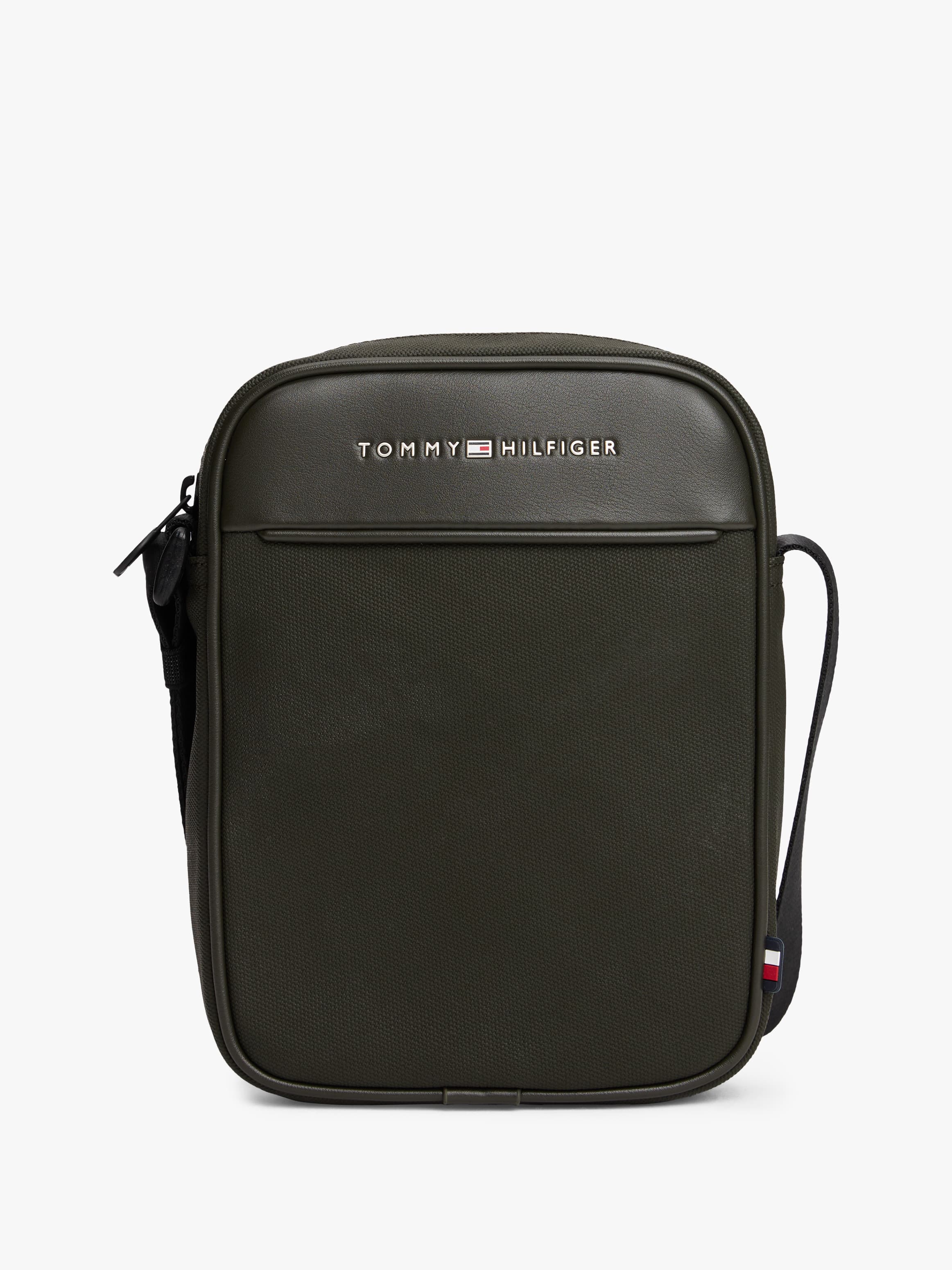 Textured Panel Crossbody Reporter Bag