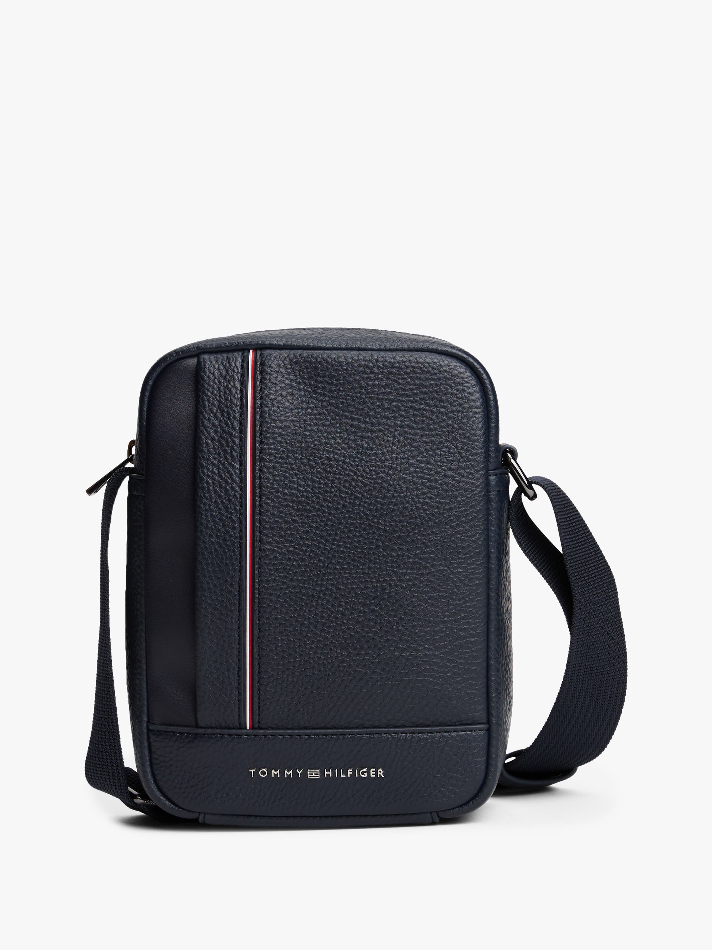 Metal Logo Crossbody Reporter Bag