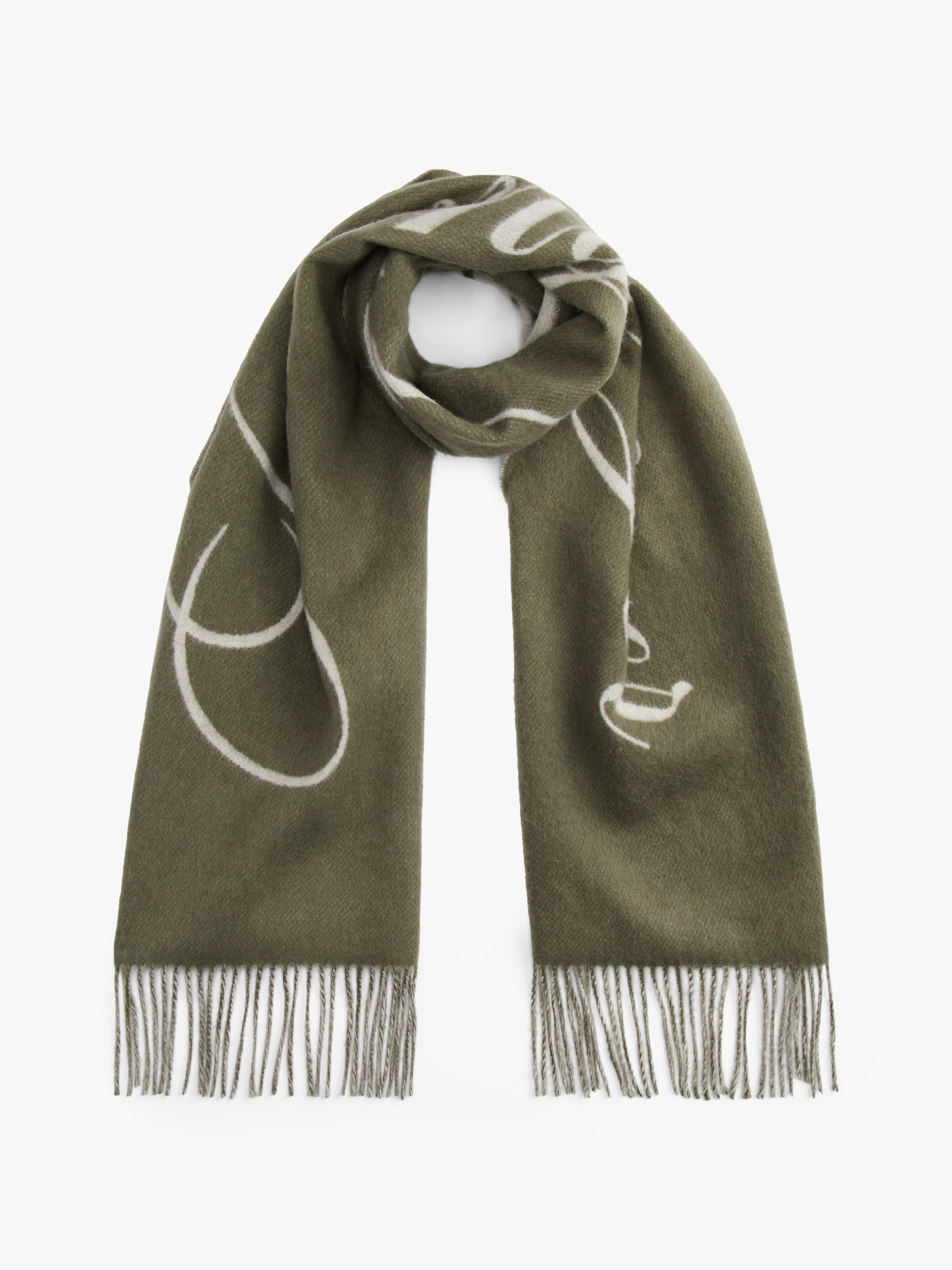 Pure Wool Logo Scarf