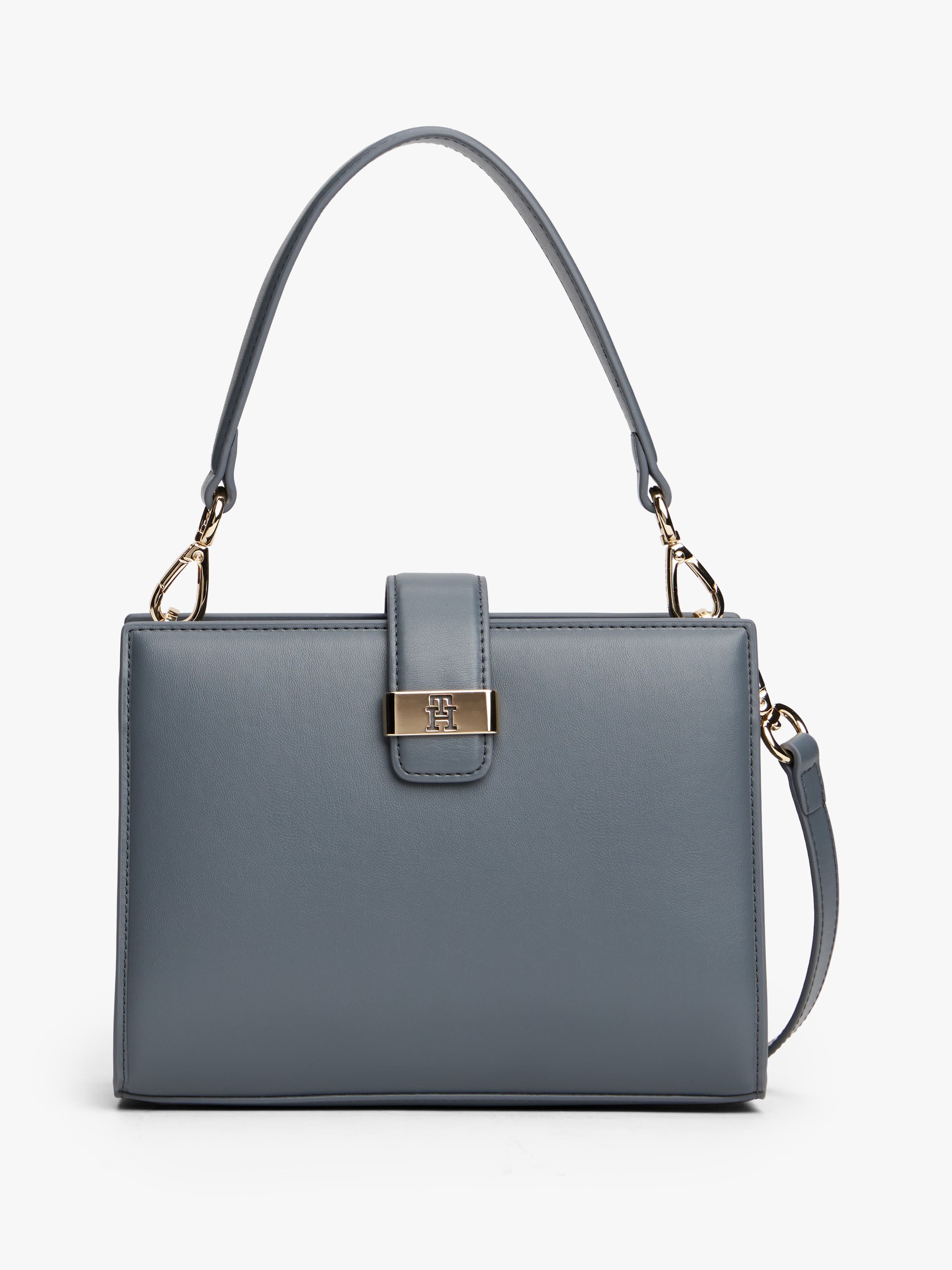 Heritage TH Monogram Plaque Satchel Bag