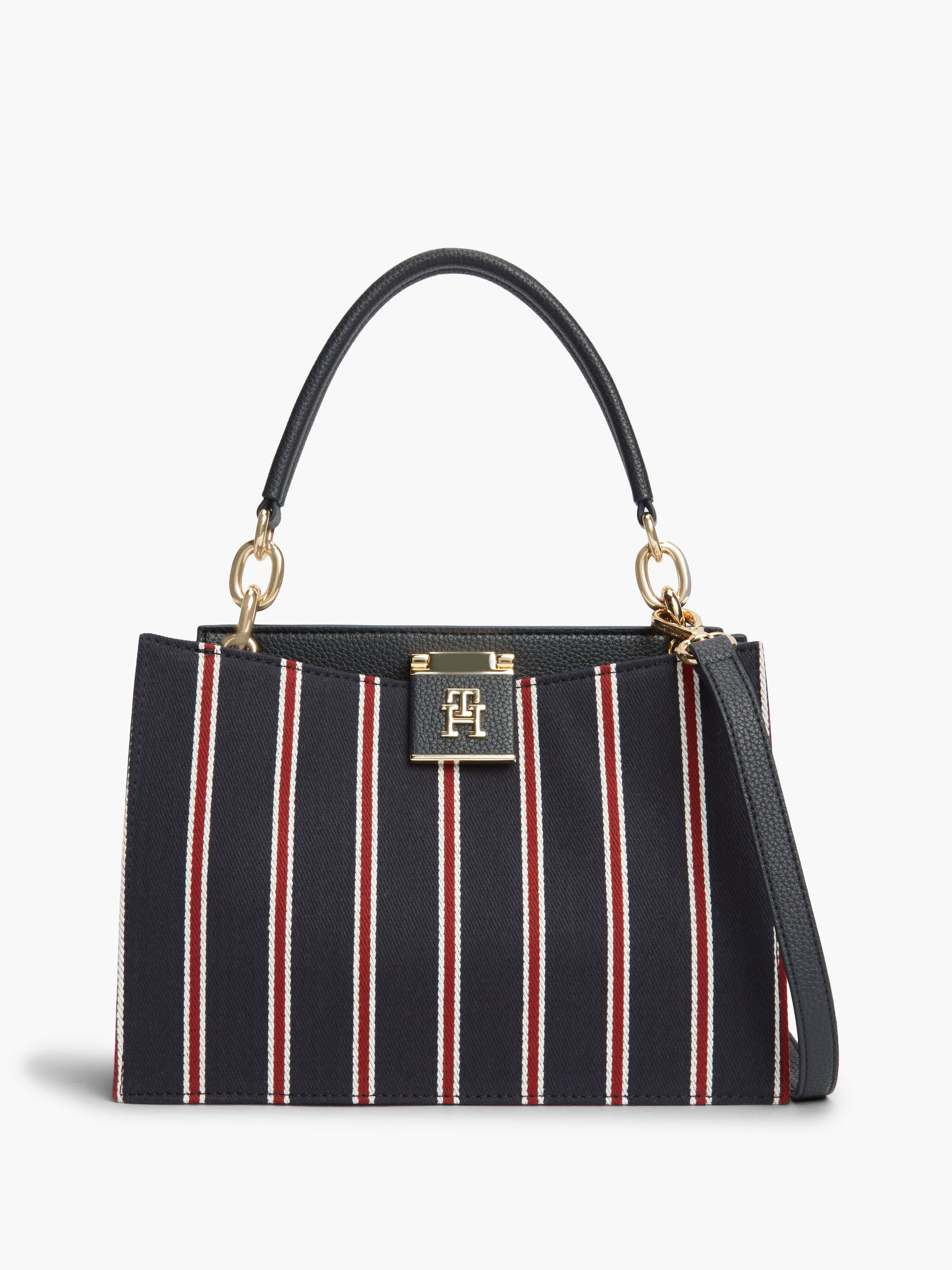 Global Stripe TH Monogram Satchel bag