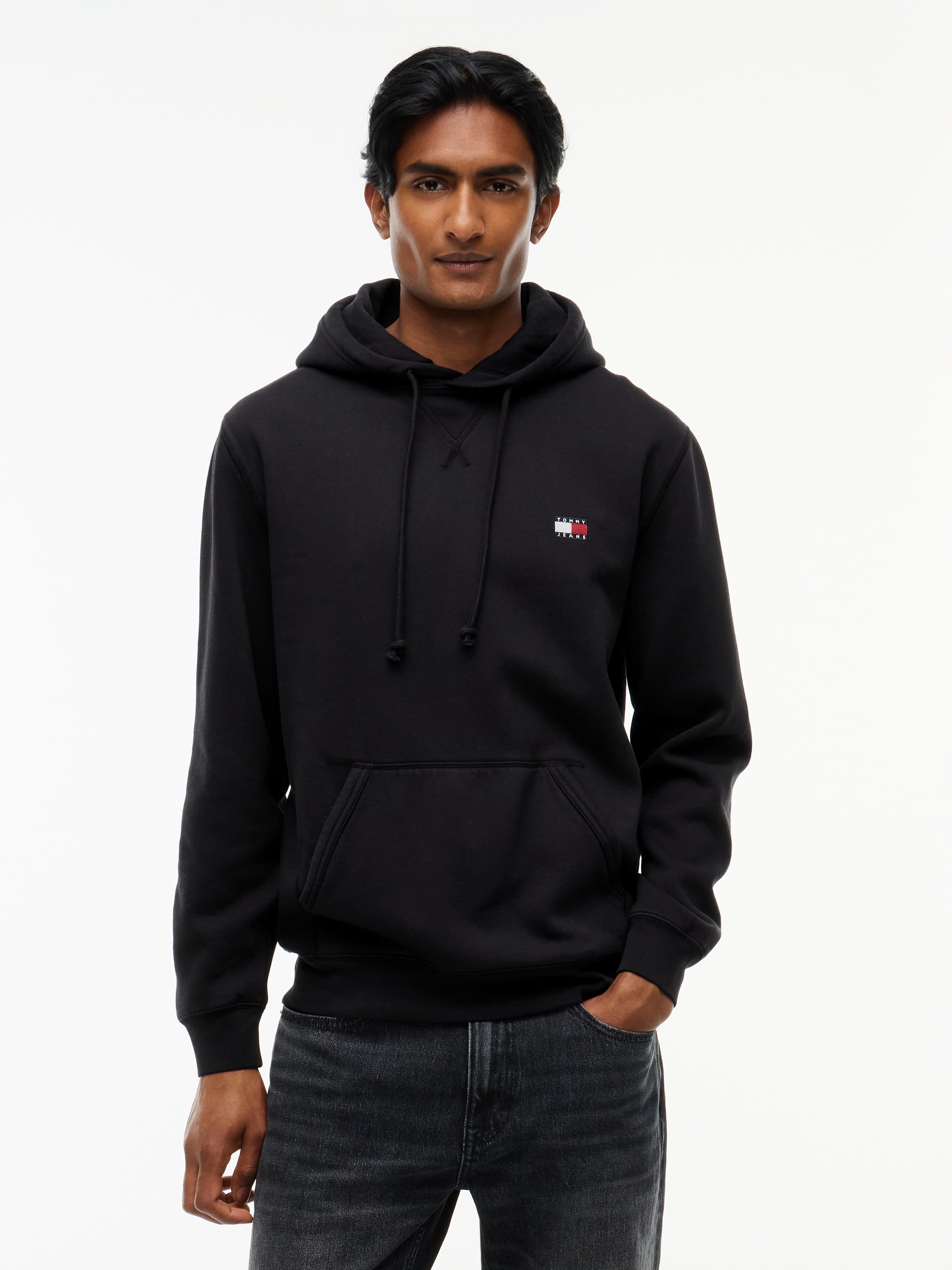 Badge Fleece Drawstring Hoody