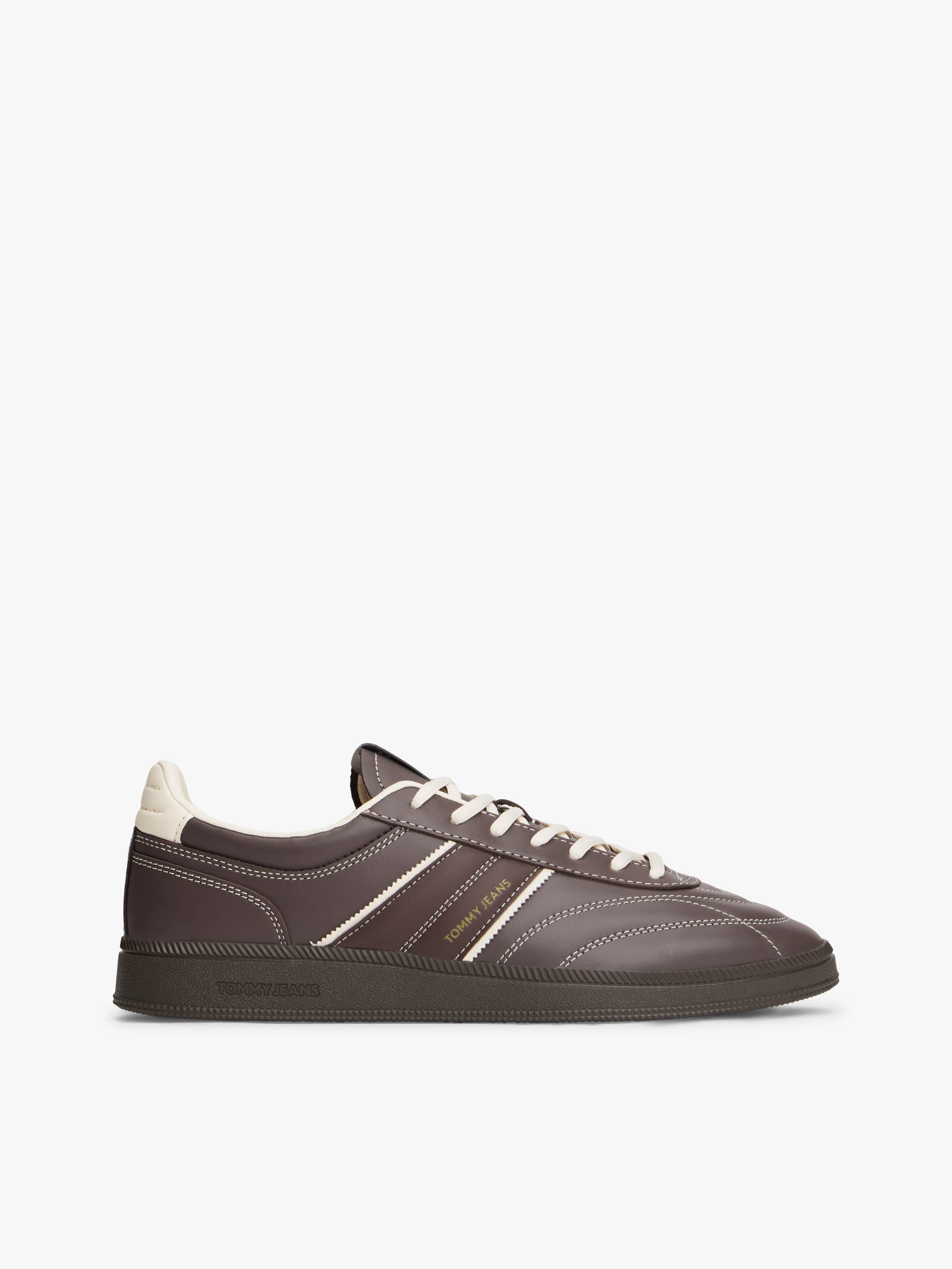 The Greenwich Topstitch Leather Trainers