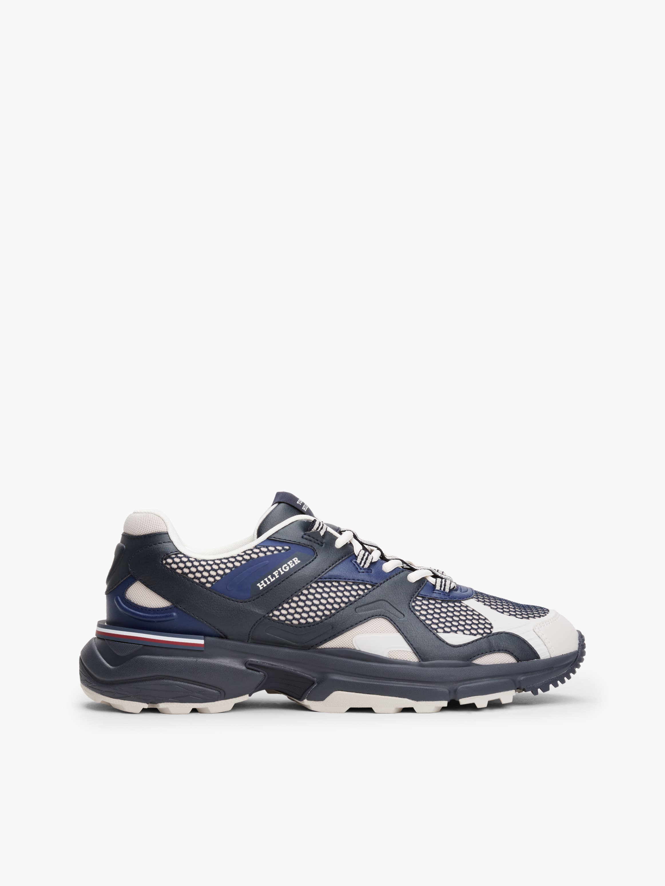 Hilfiger Monotype Mixed Texture Chunky Trainers