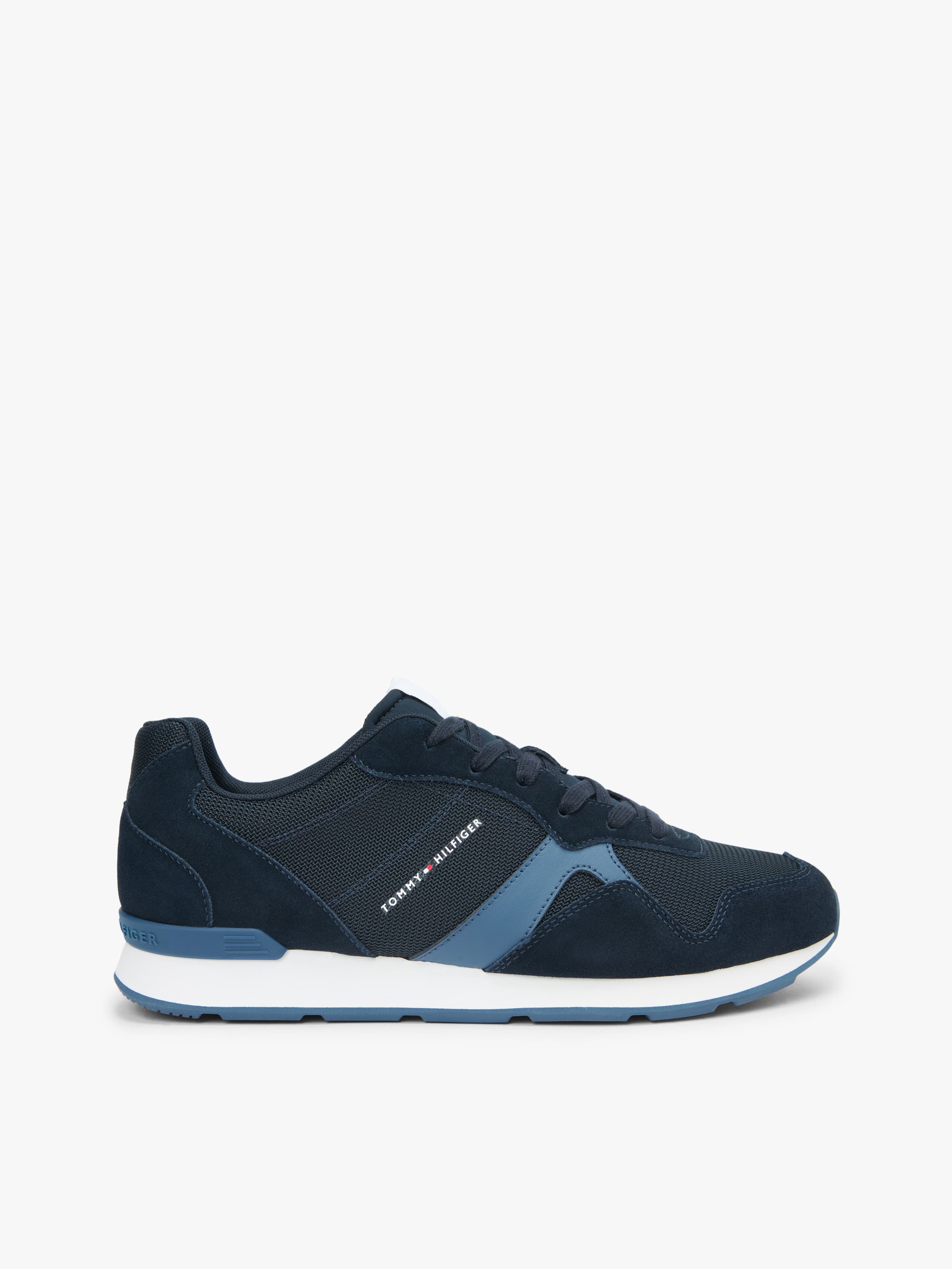 Suede Mixed Texture Trainers