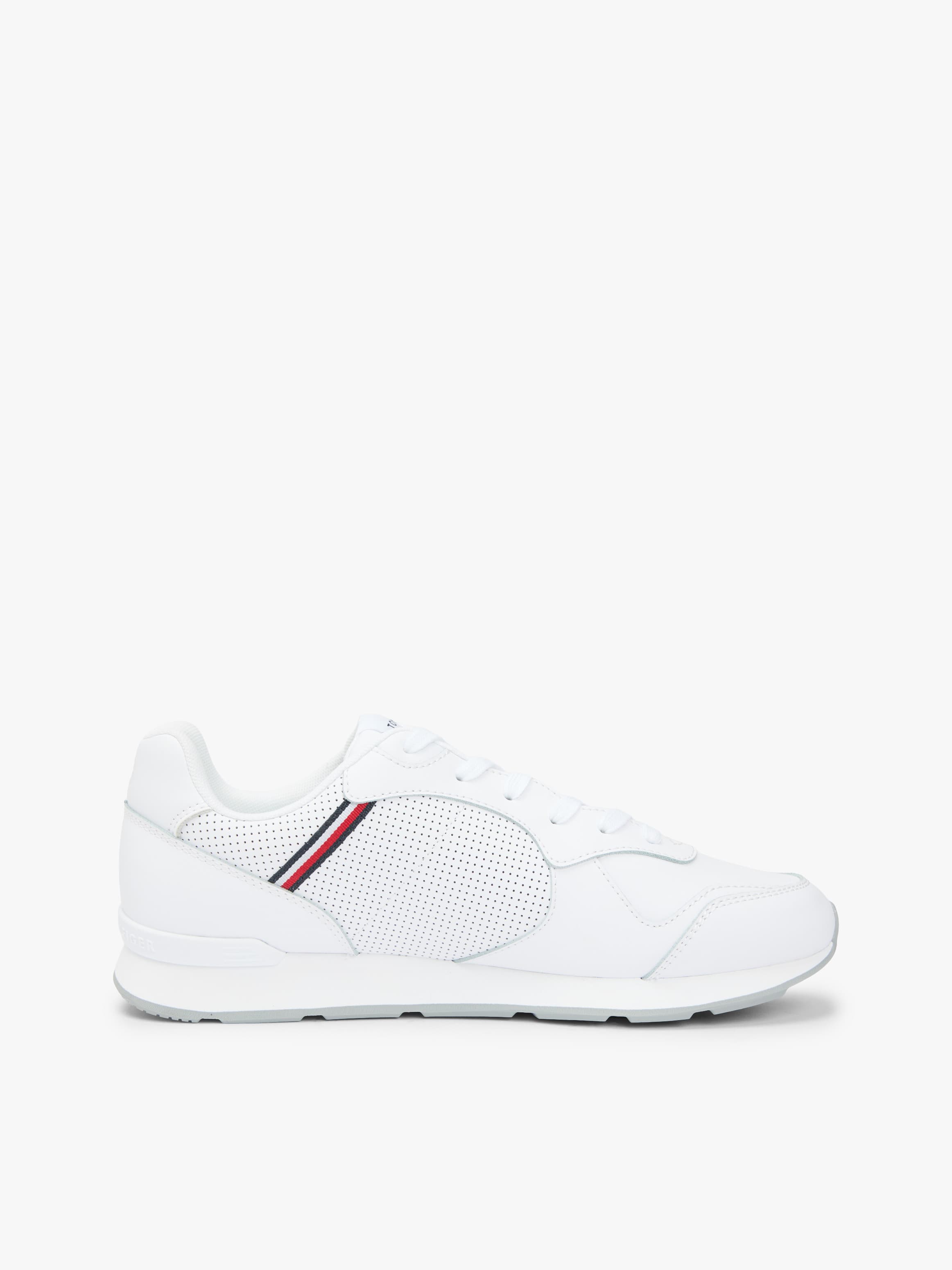 Signature Tape Trainers with Leather