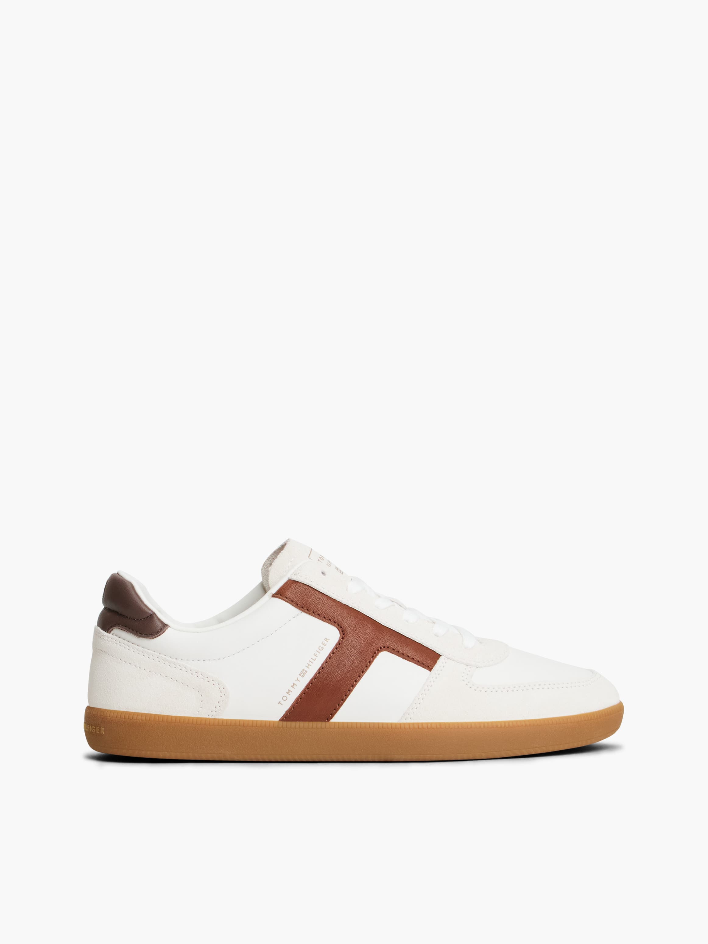 Leather Mixed Textured Trainers