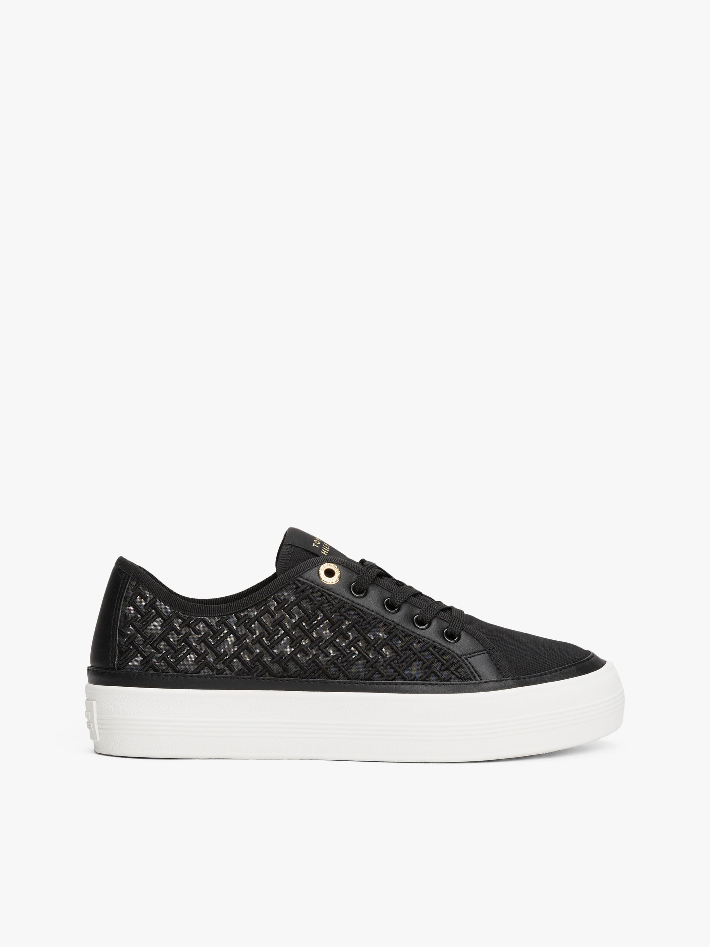 Th Monogram Embroidery Mesh Trainers