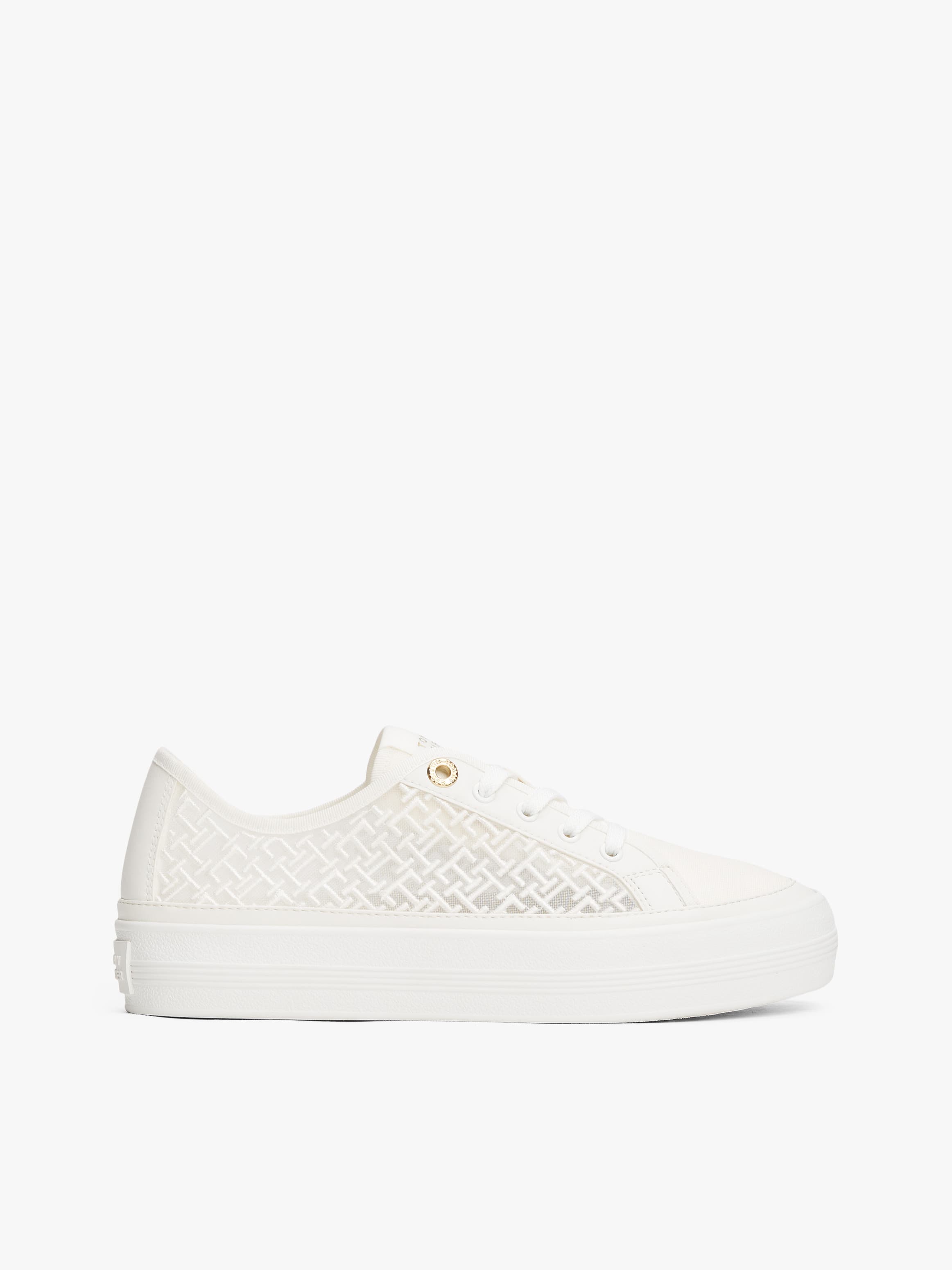 Th Monogram Embroidery Mesh Trainers