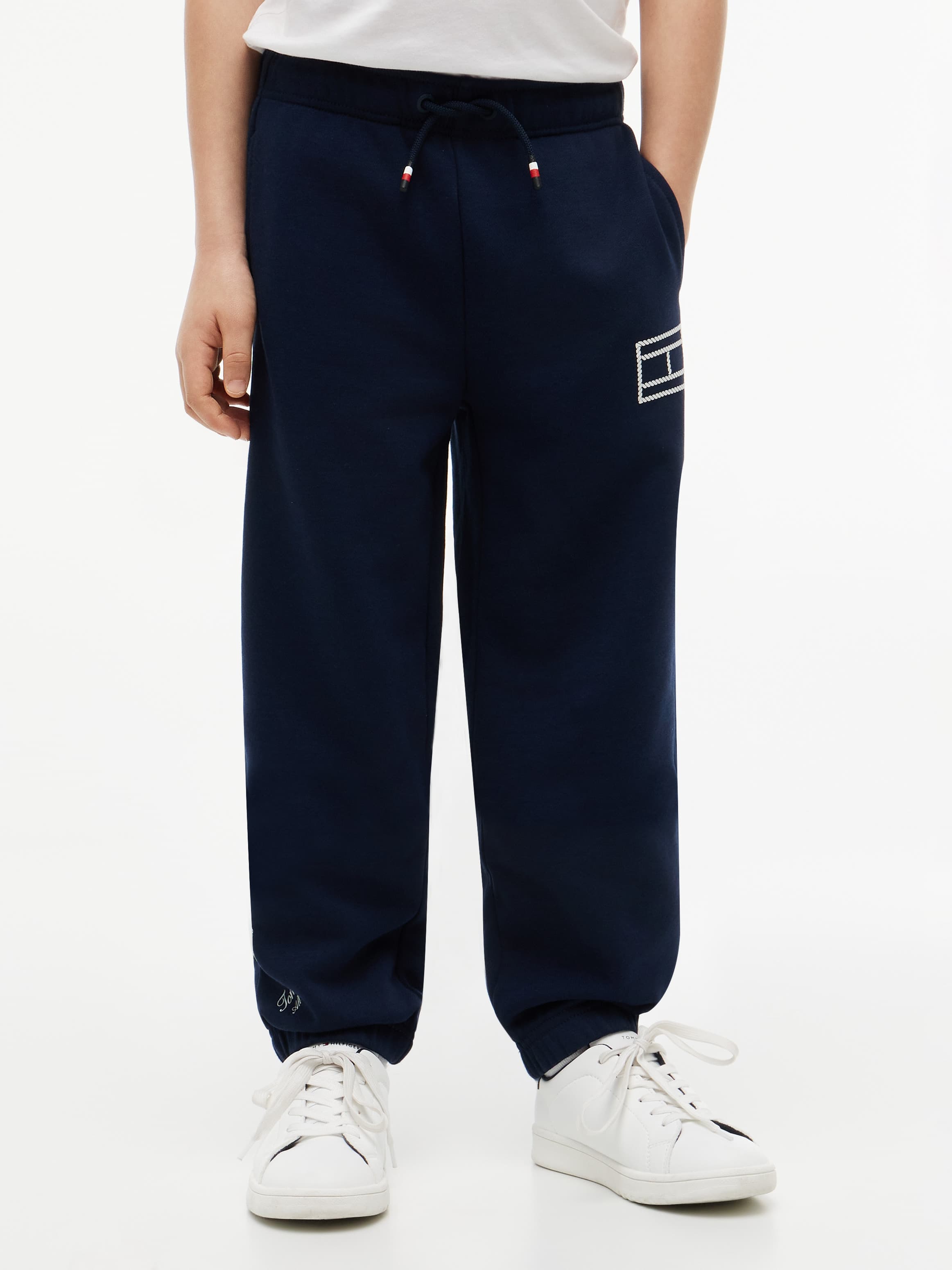 Outline Flag Wide Cuffed Leg Joggers