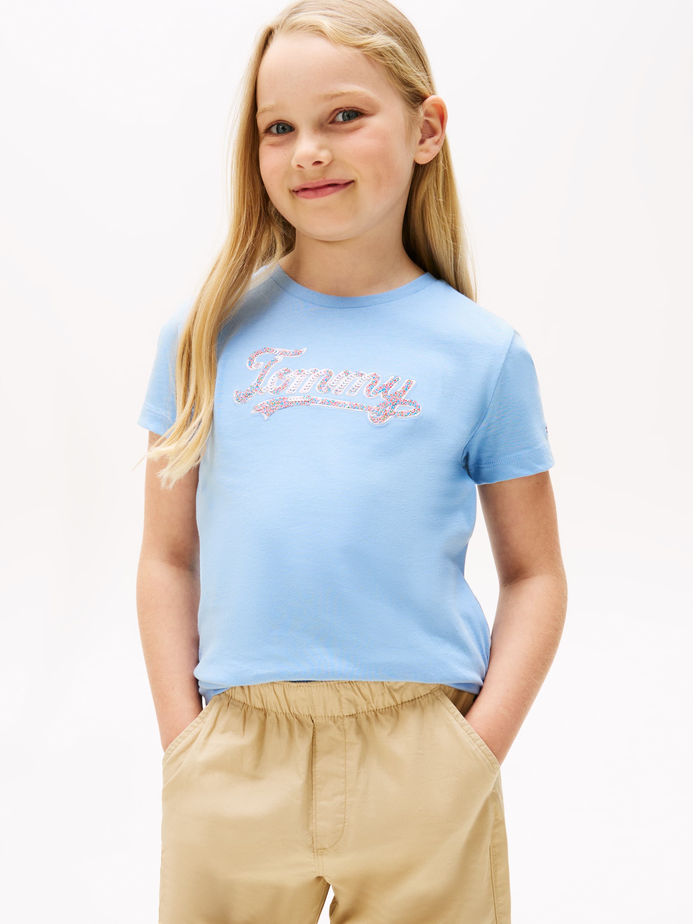 Regular Fit Sequin Short Sleeve T-Shirt