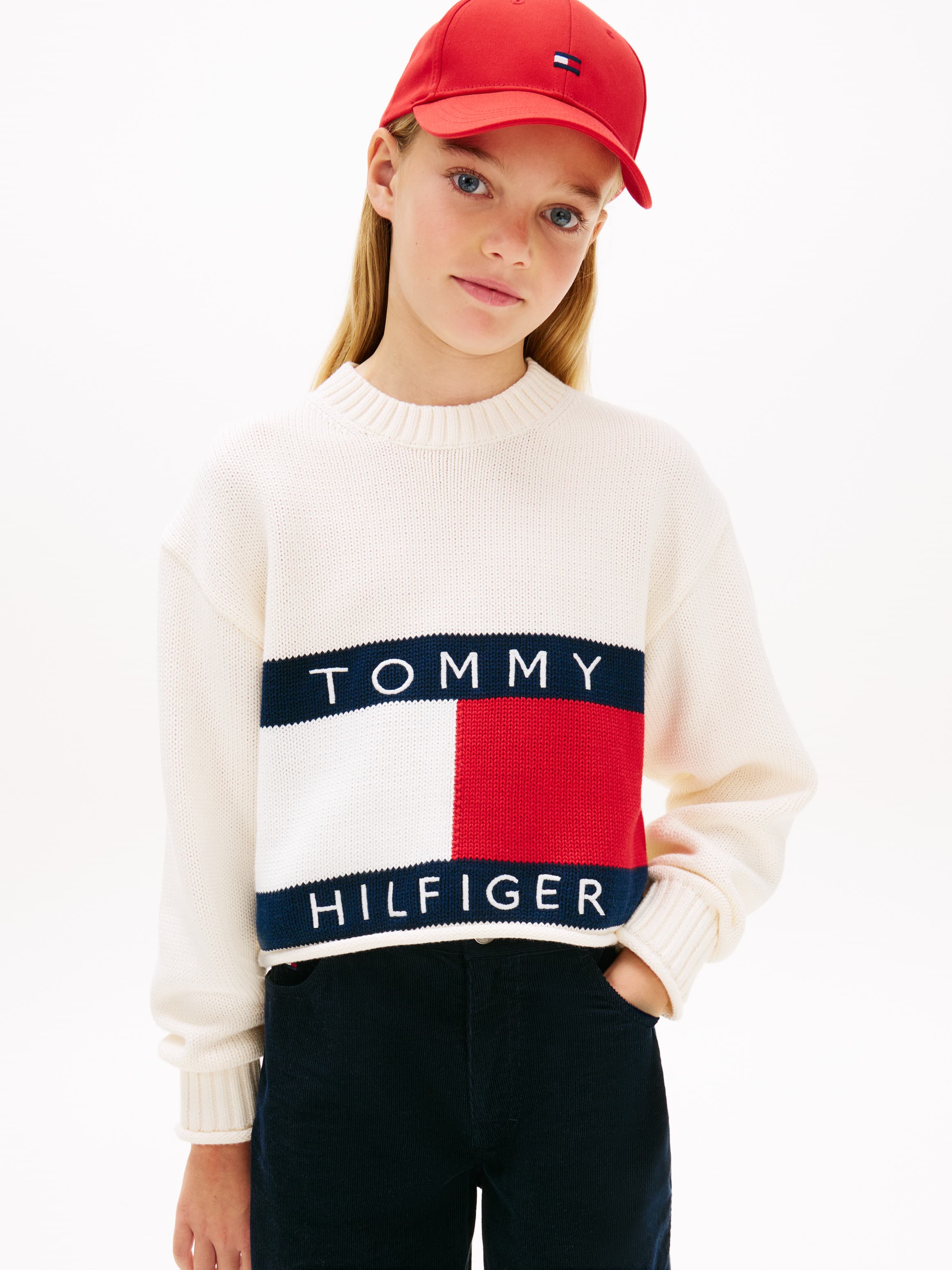 Heritage Flag Rib-Knit Relaxed Jumper