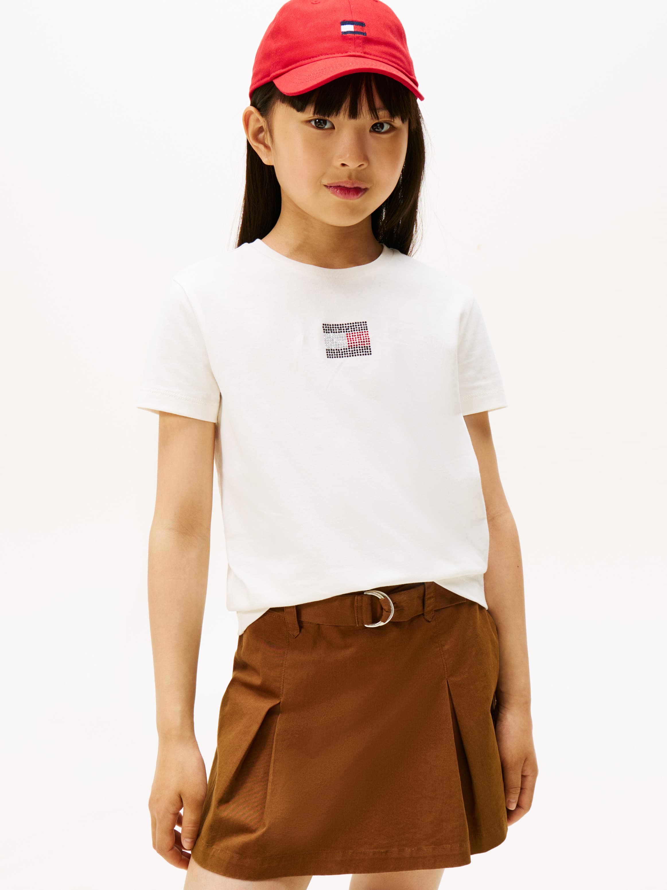 Diamanté Flag Jersey T-Shirt