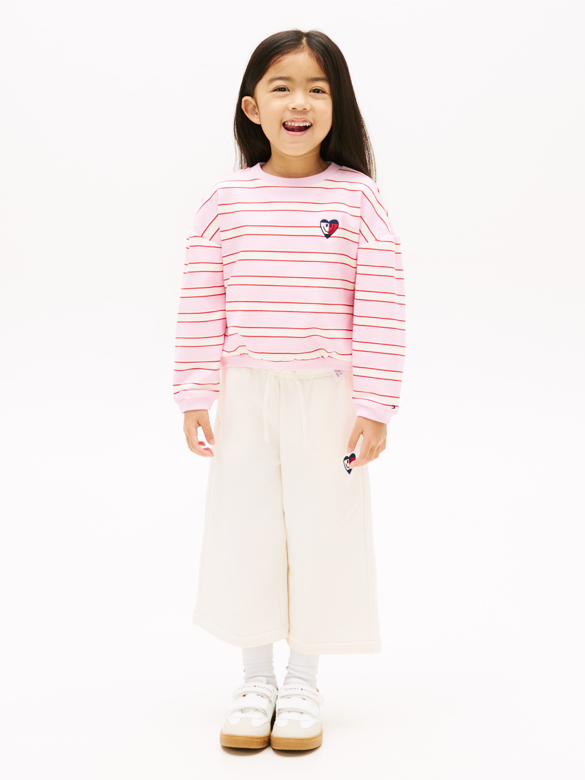 Smiley Flag Relaxed Culotte Leg Joggers