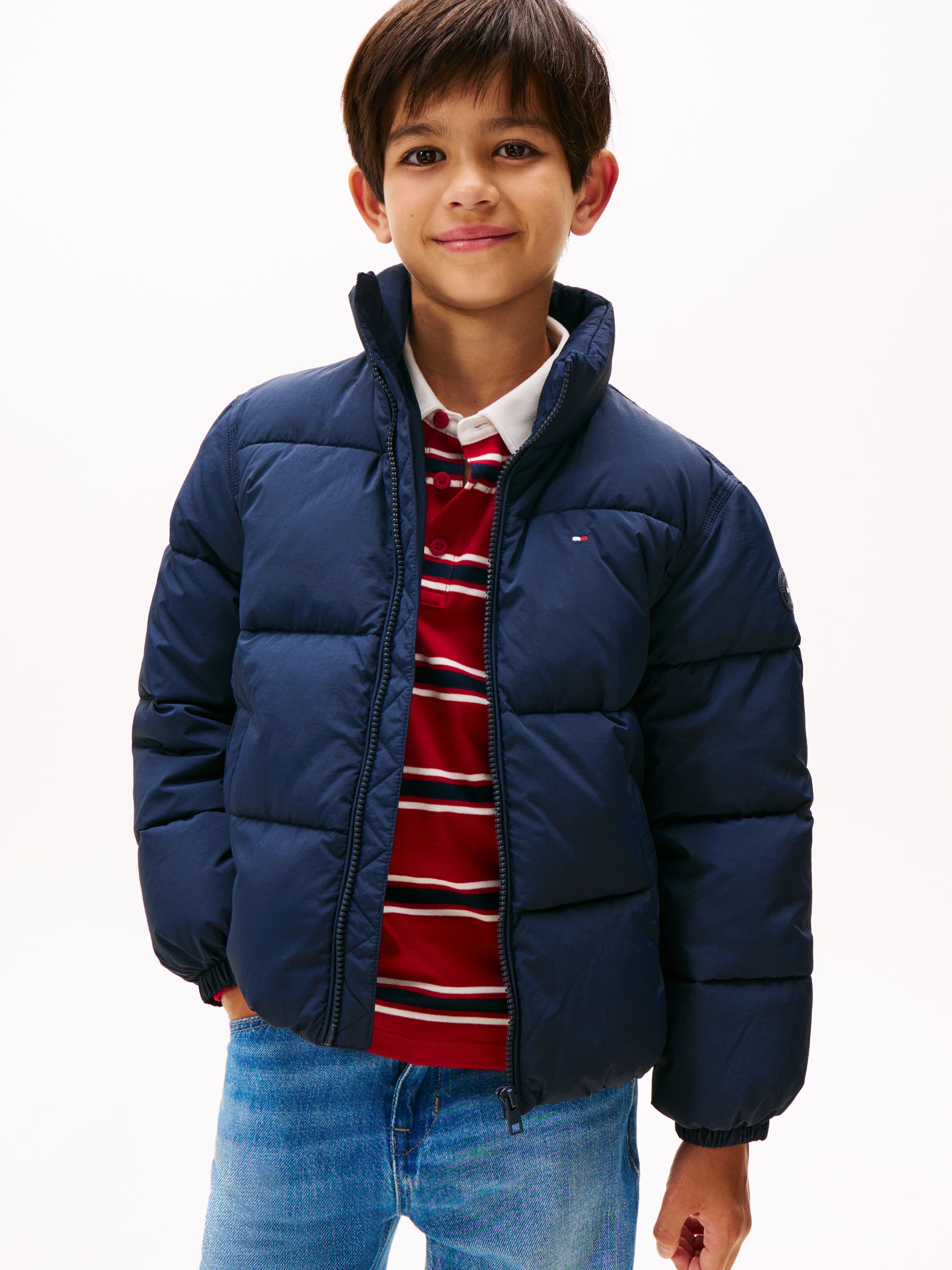 Back Flag Logo Puffer Jacket