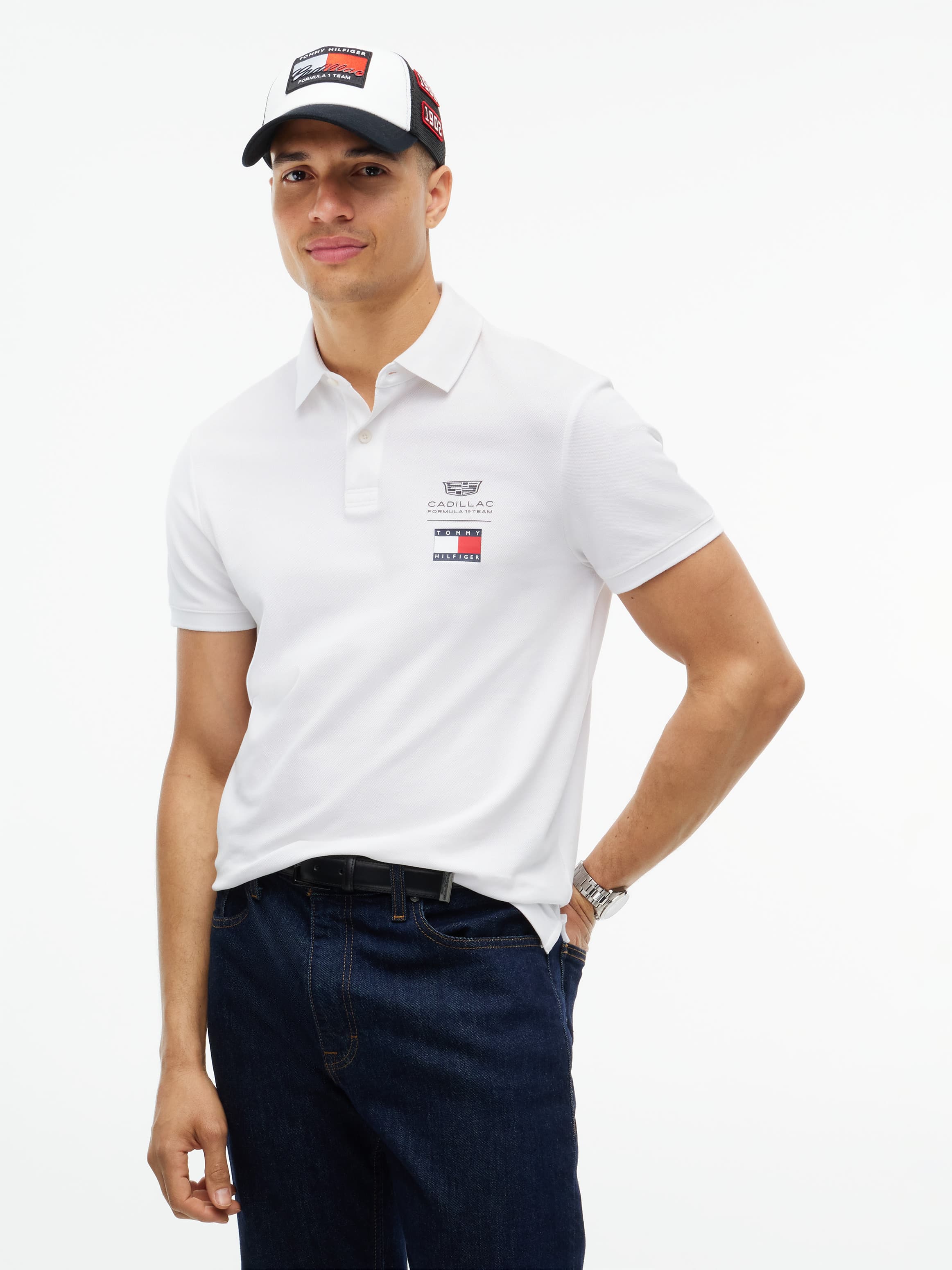 TH x Cadillac Formula 1® Team Regular Fit Logo Polo Shirt
