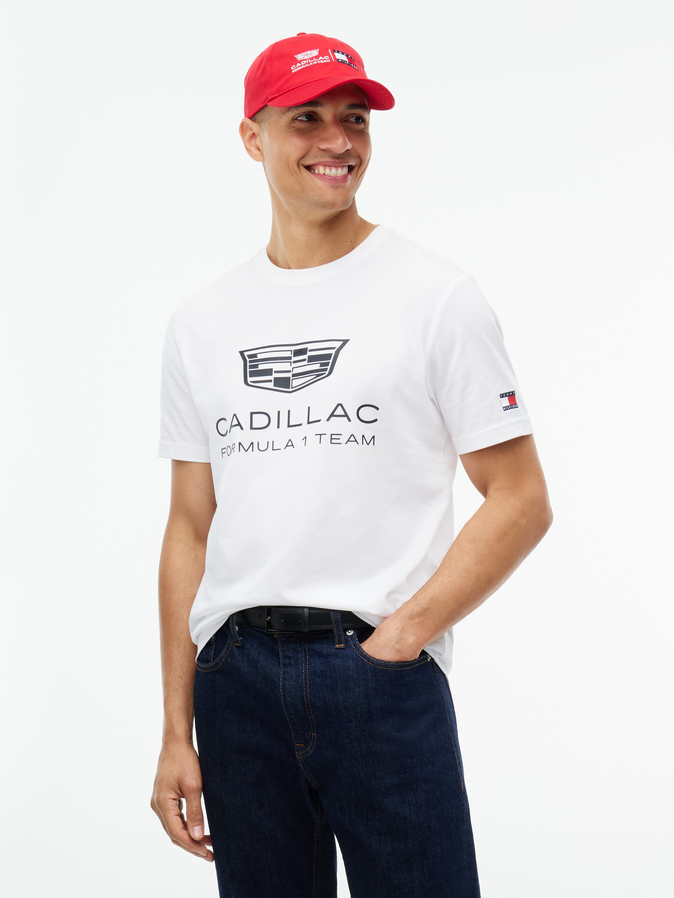 TH x Cadillac Formula 1® Team Logo Graphic Crew Neck T-Shirt
