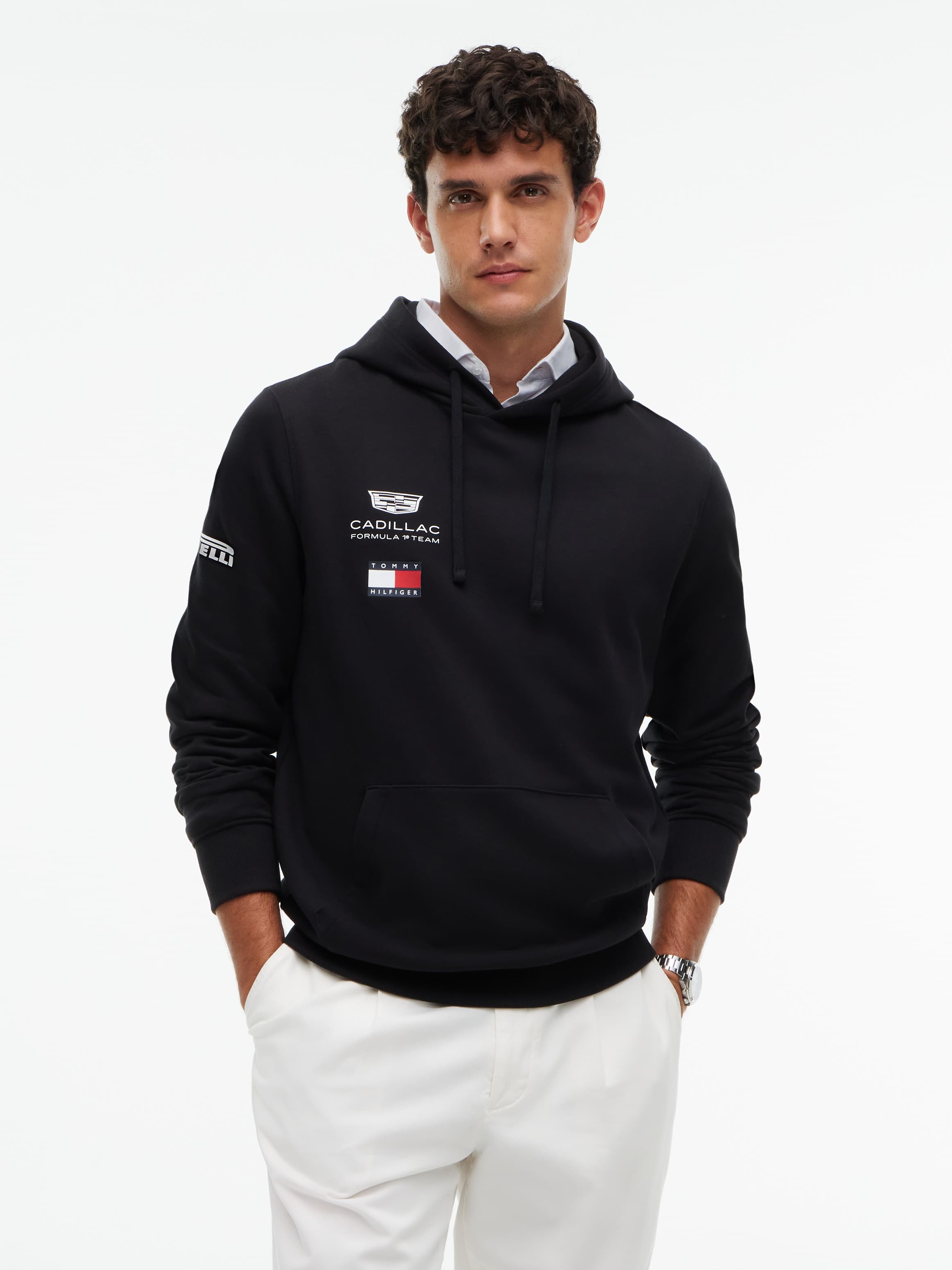 TH x Cadillac Formula 1® Team Logo Terry Drawstring Hoody