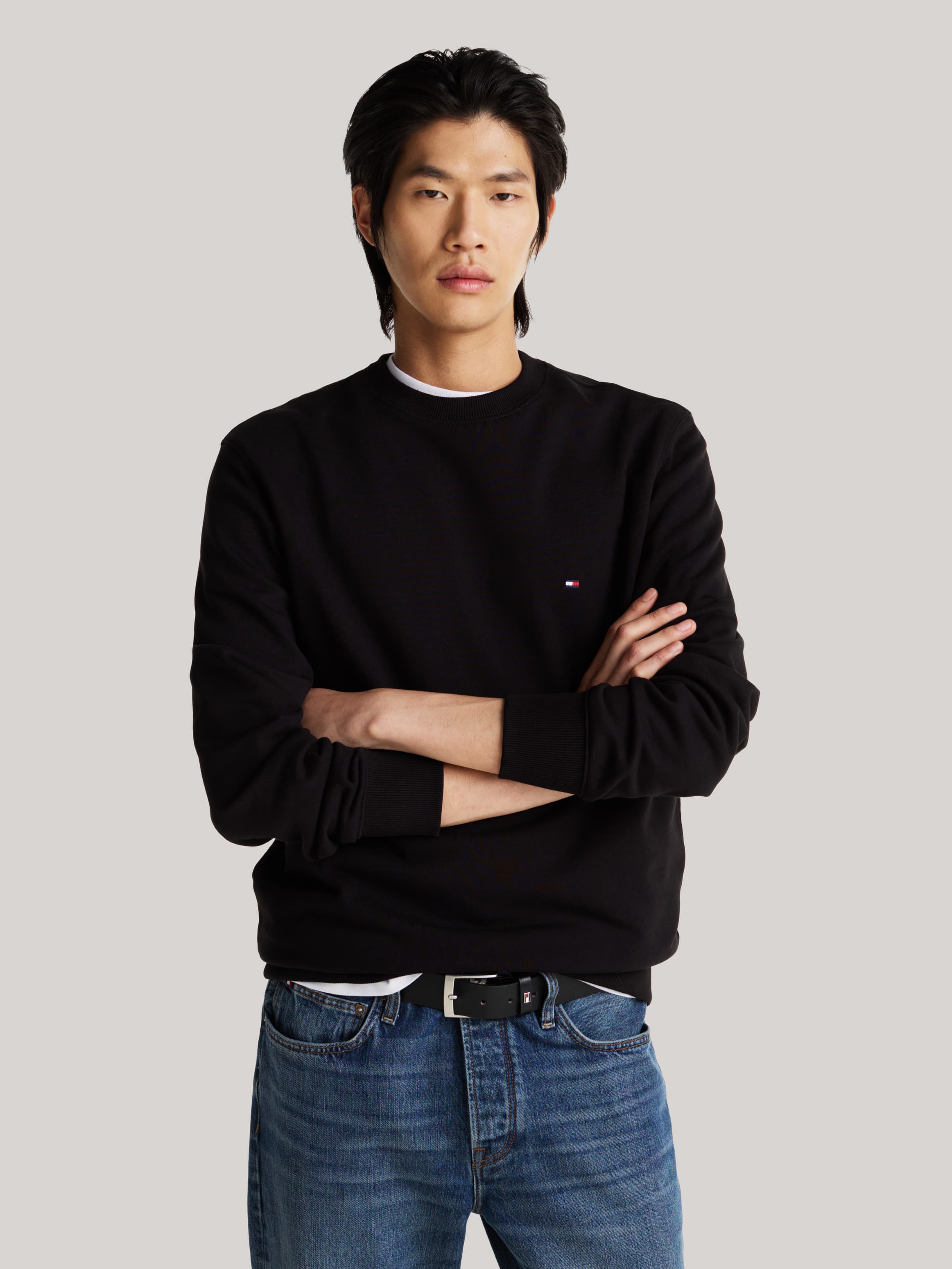 Terry Crew Neck Sweatshirt