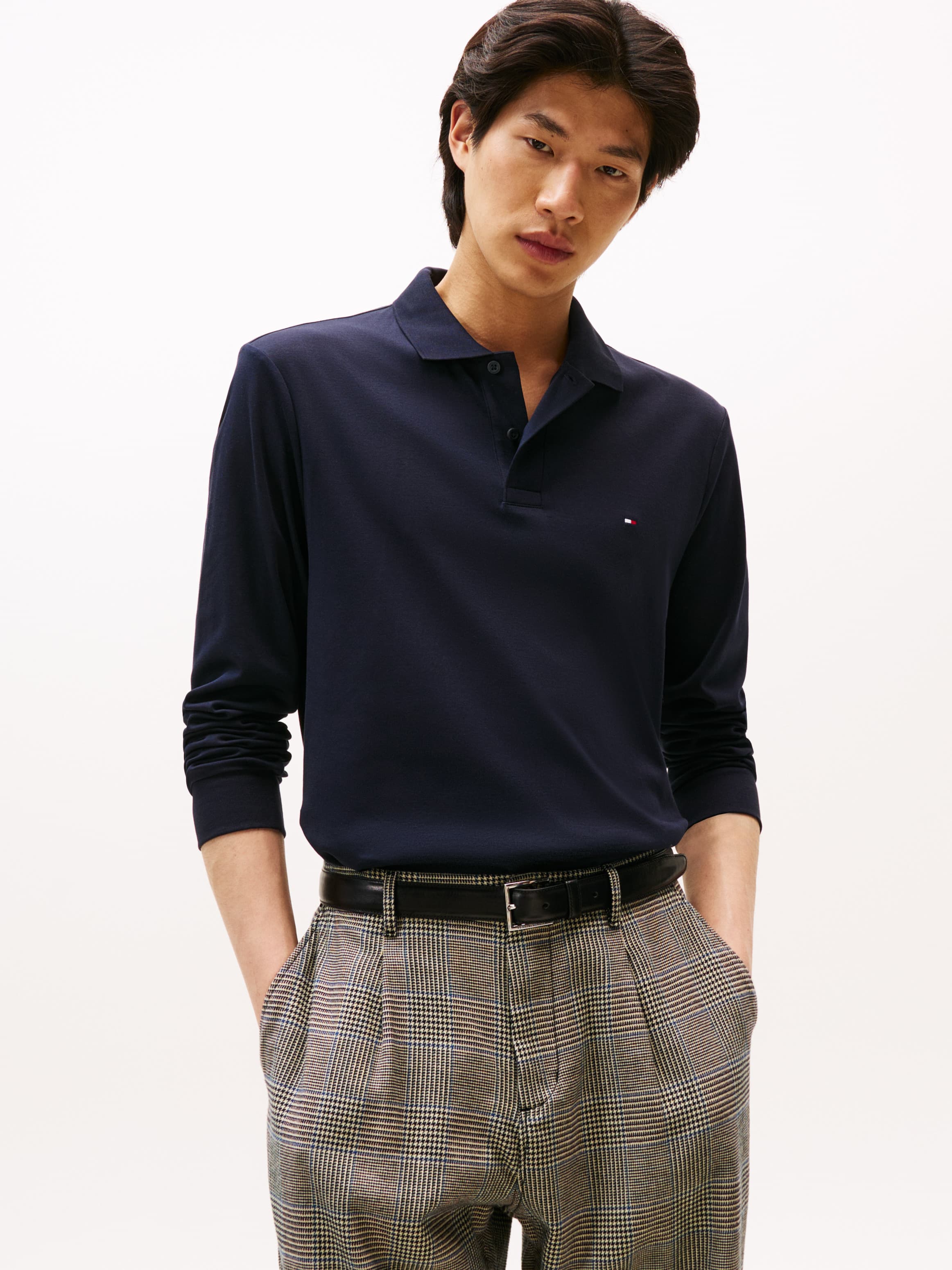 Regular Fit Long Sleeve Polo Shirt