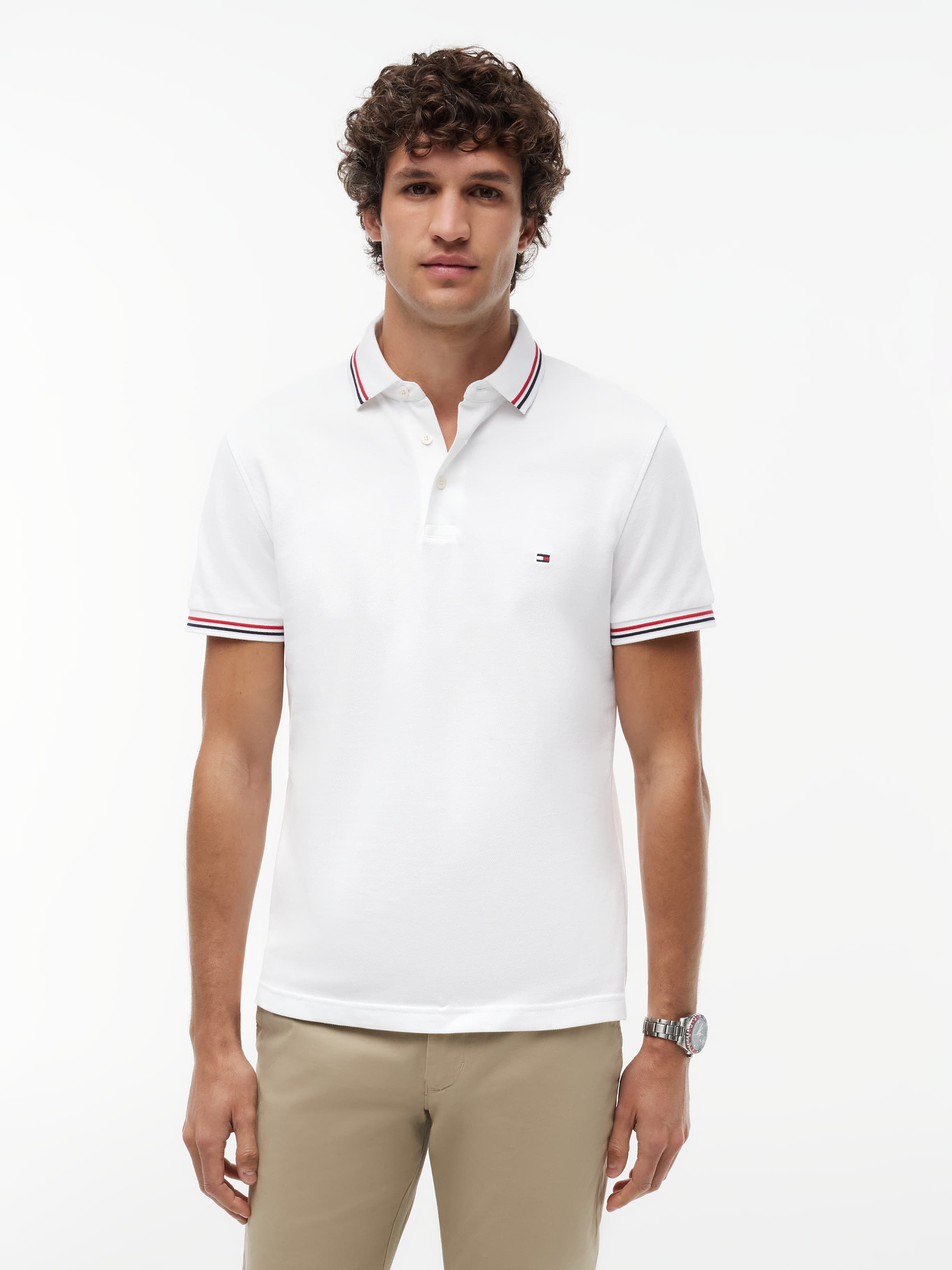 Slim Tipped Polo Shirt