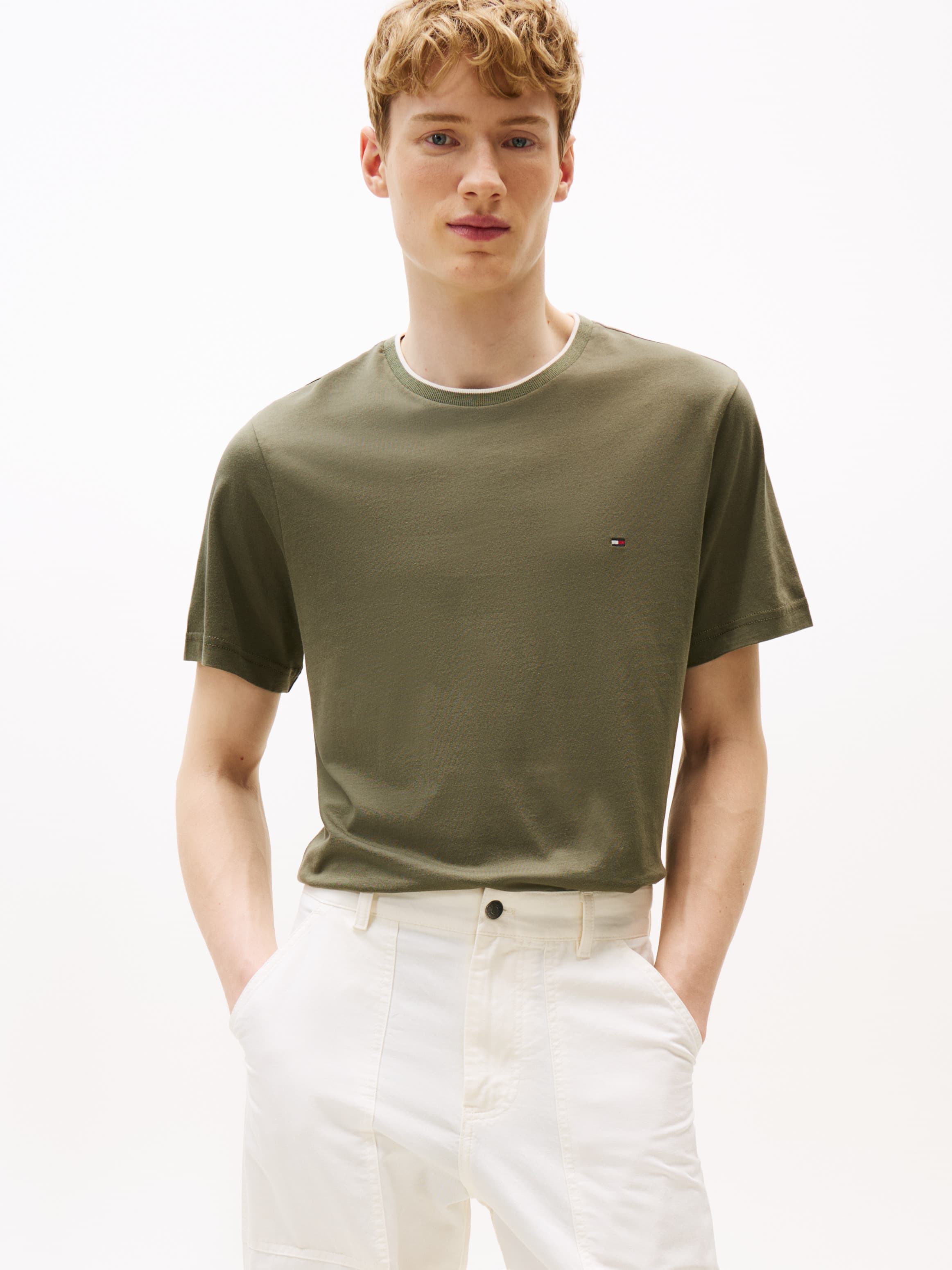 Tipped Crew Neck T-Shirt
