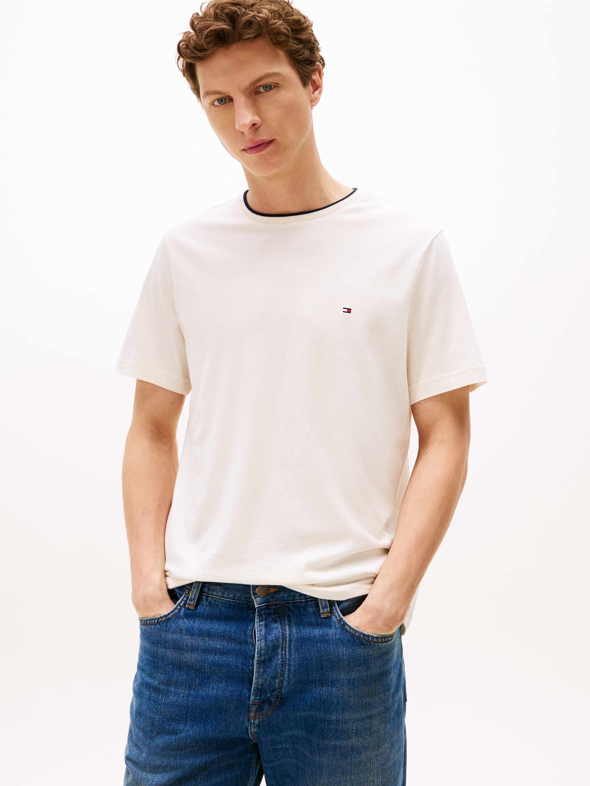 Tipped Crew Neck T-Shirt