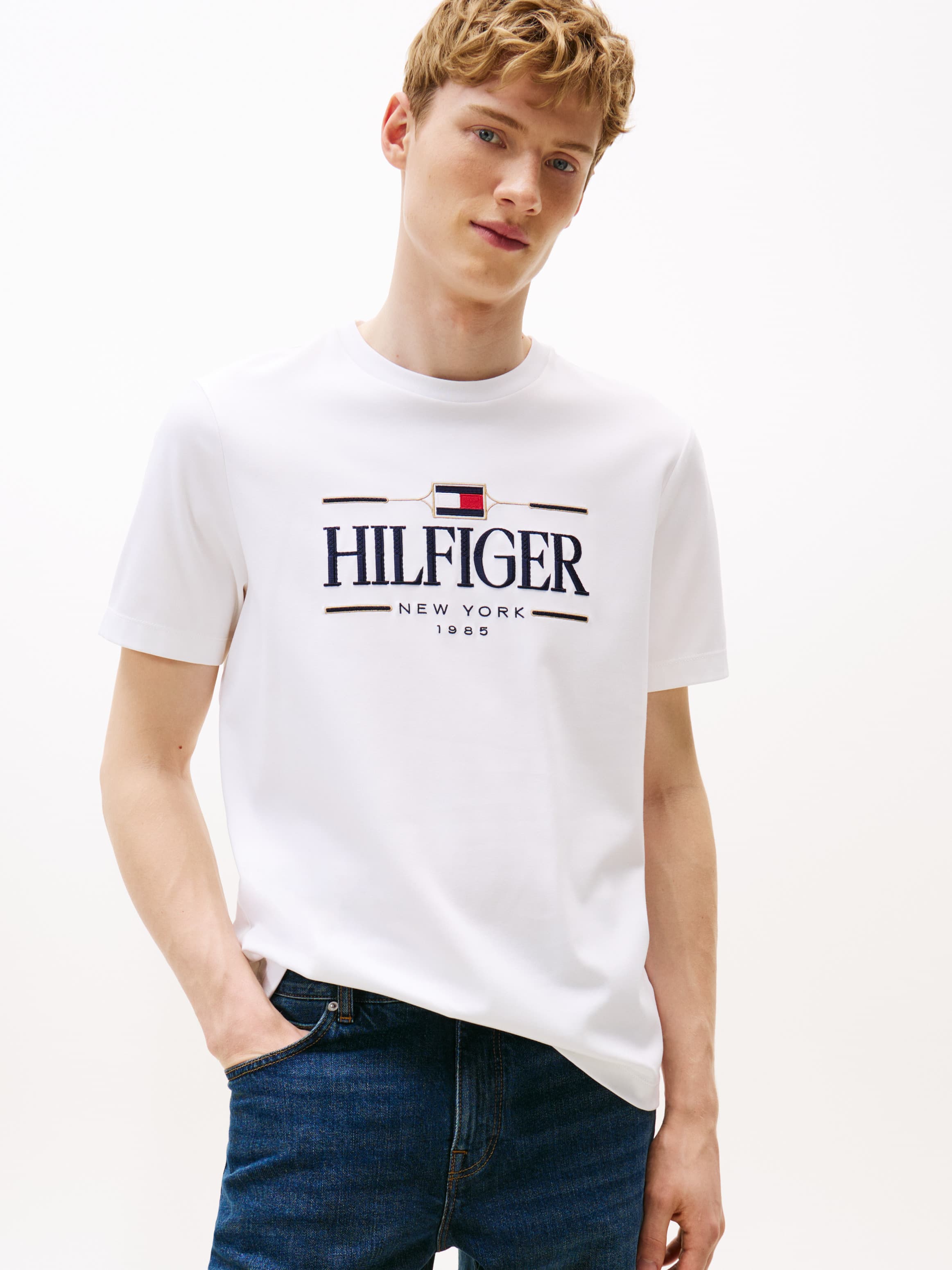 Tonal Logo Embroidery T-Shirt