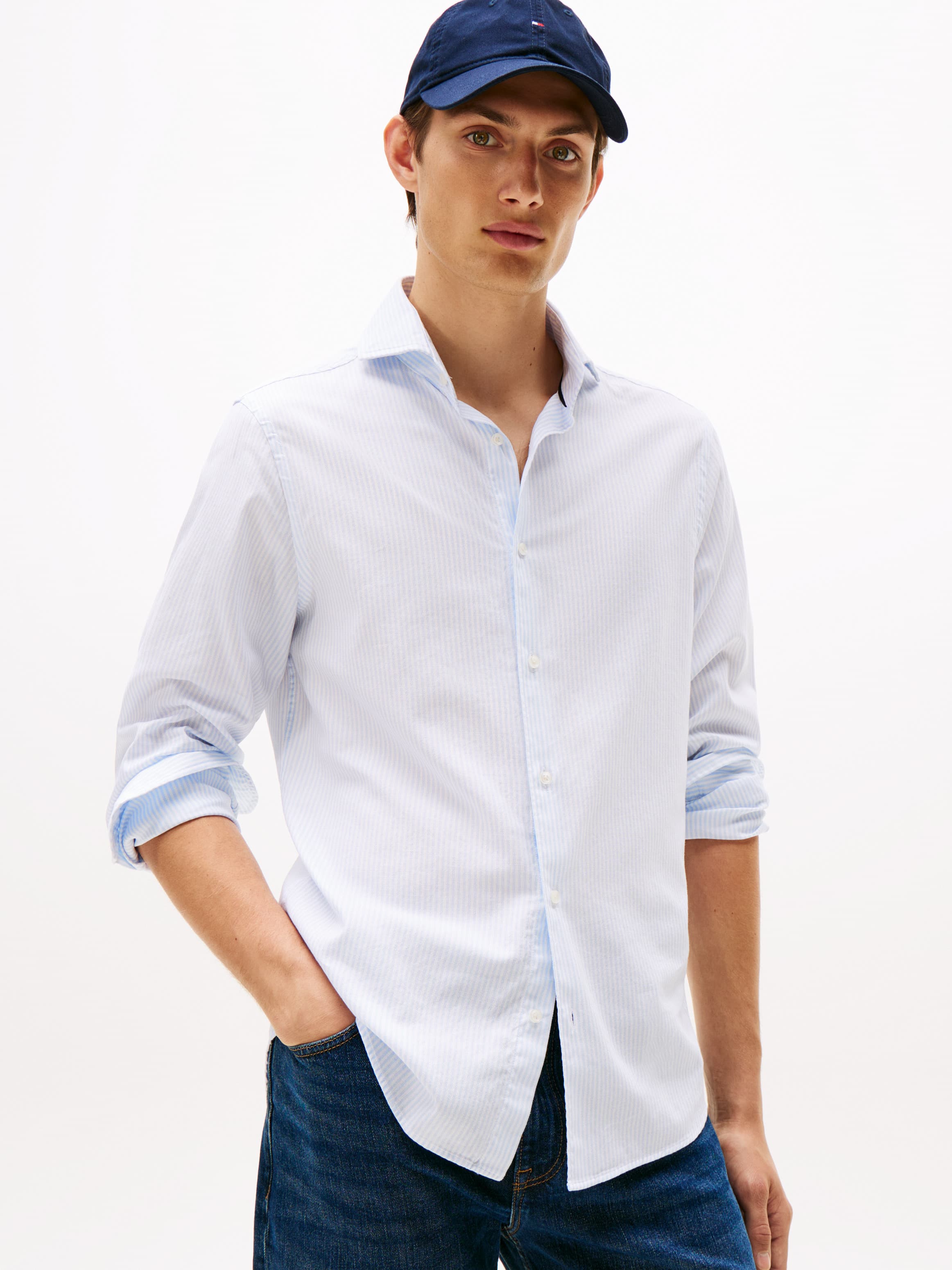 Smart Casual Ithaca Stripe Slim Shirt