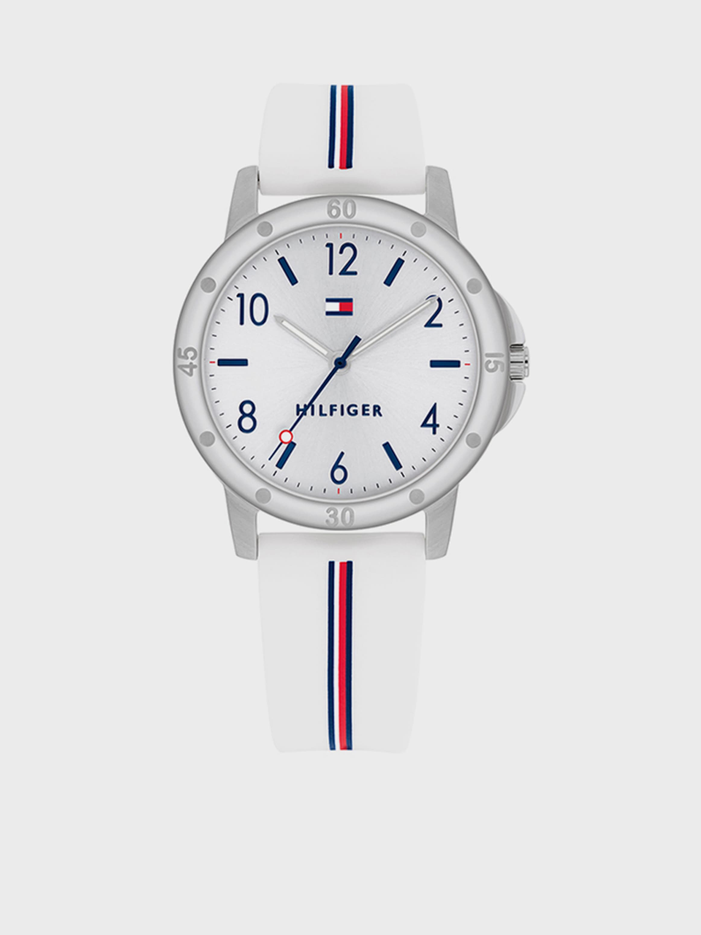 White Dial Silicon Strap Analog Watch