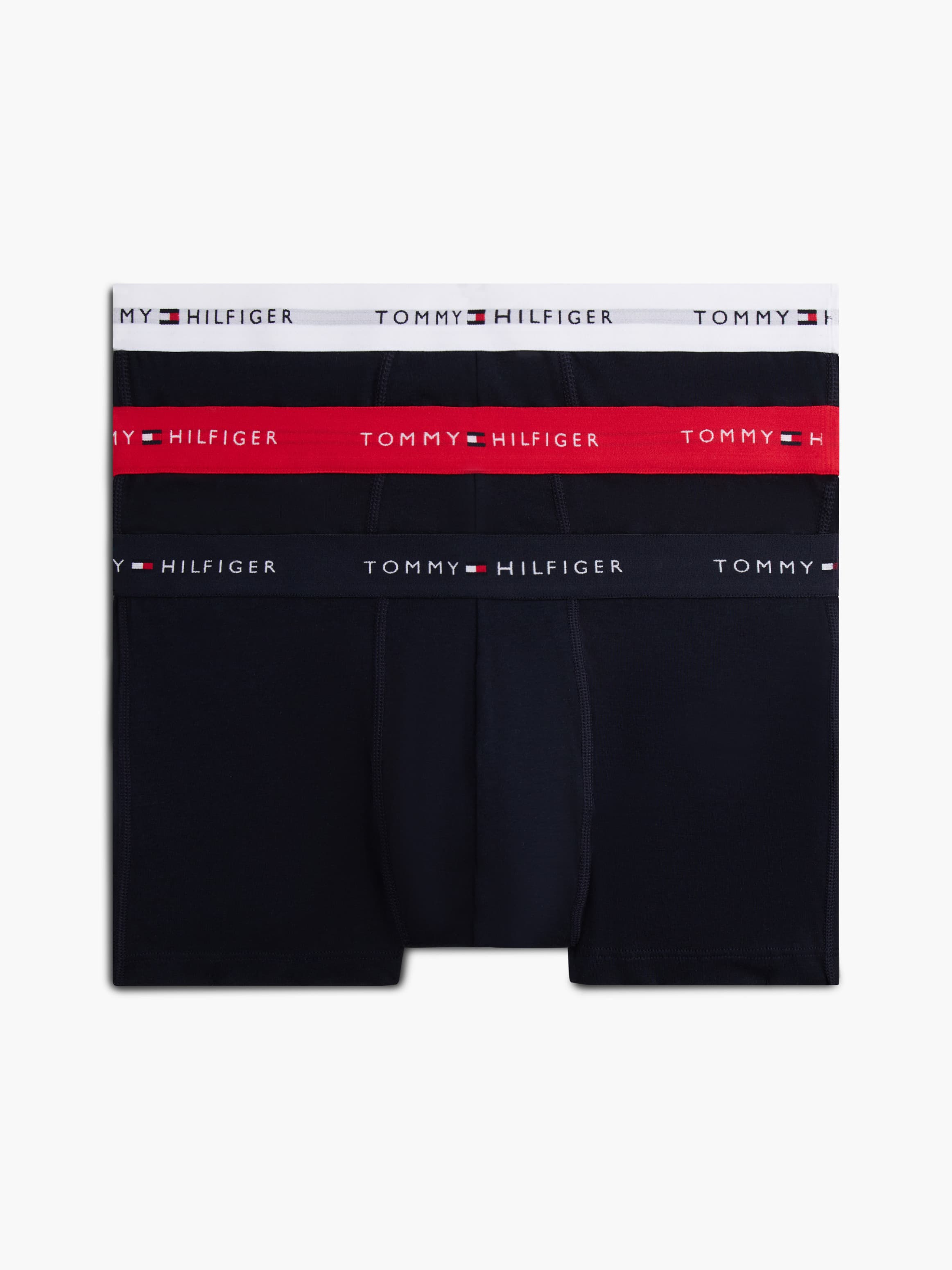 3-Pack Signature Repeat Logo Waistband Trunks