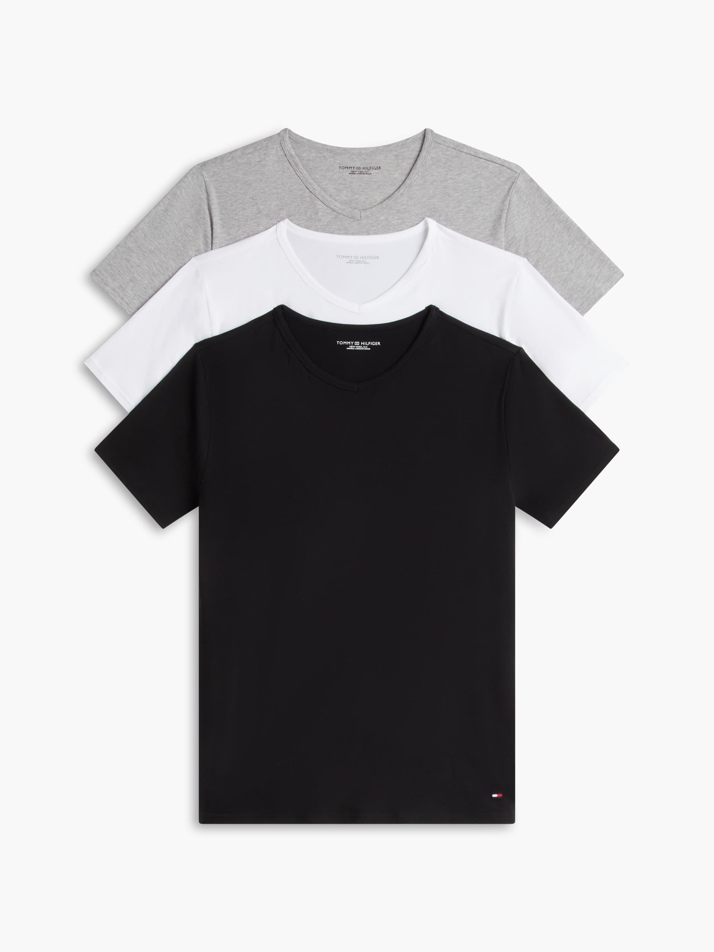 3 Pack V-Neck Cotton T-Shirts