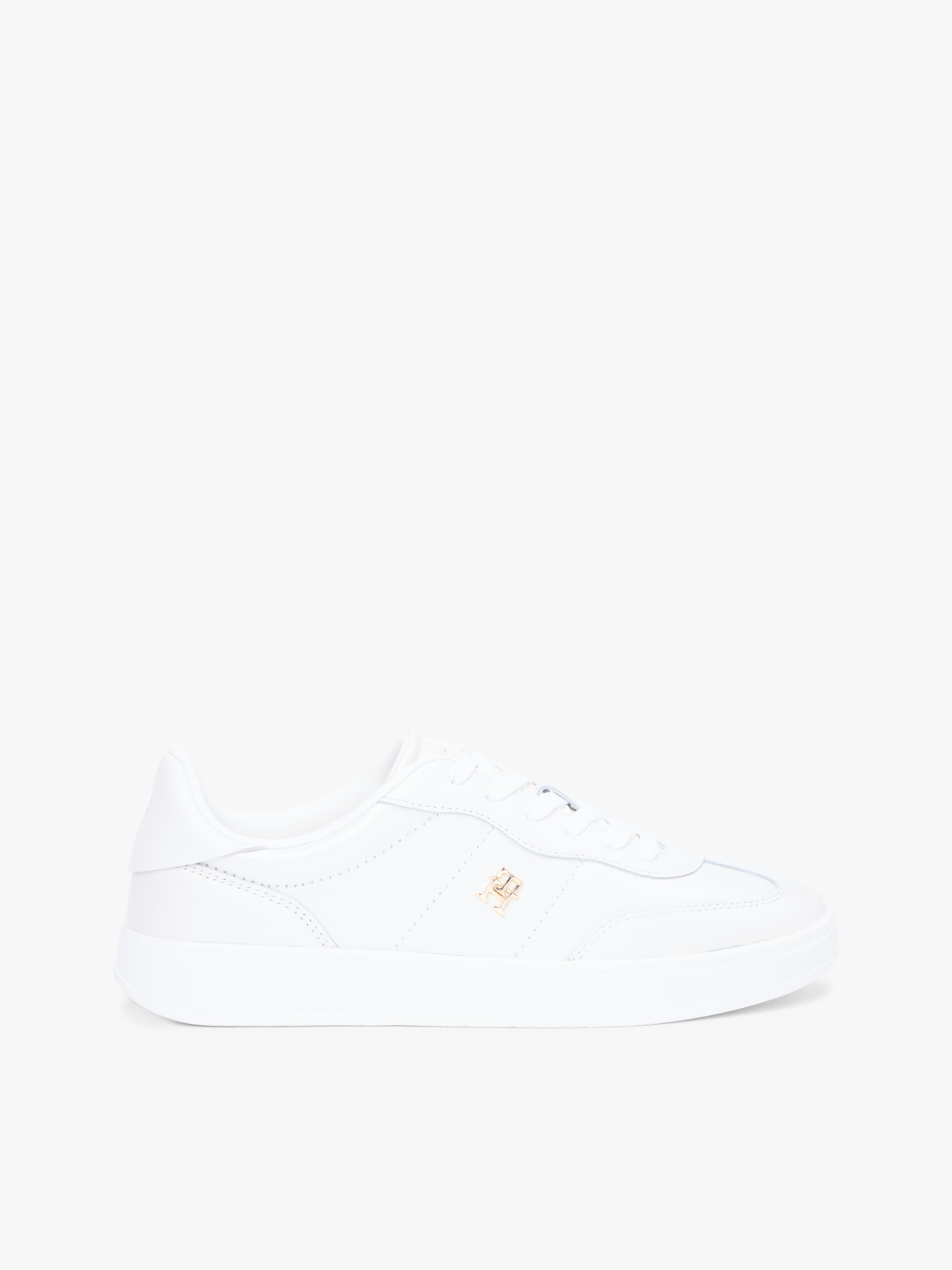 TH Monogram Metallic Trainers with Leather