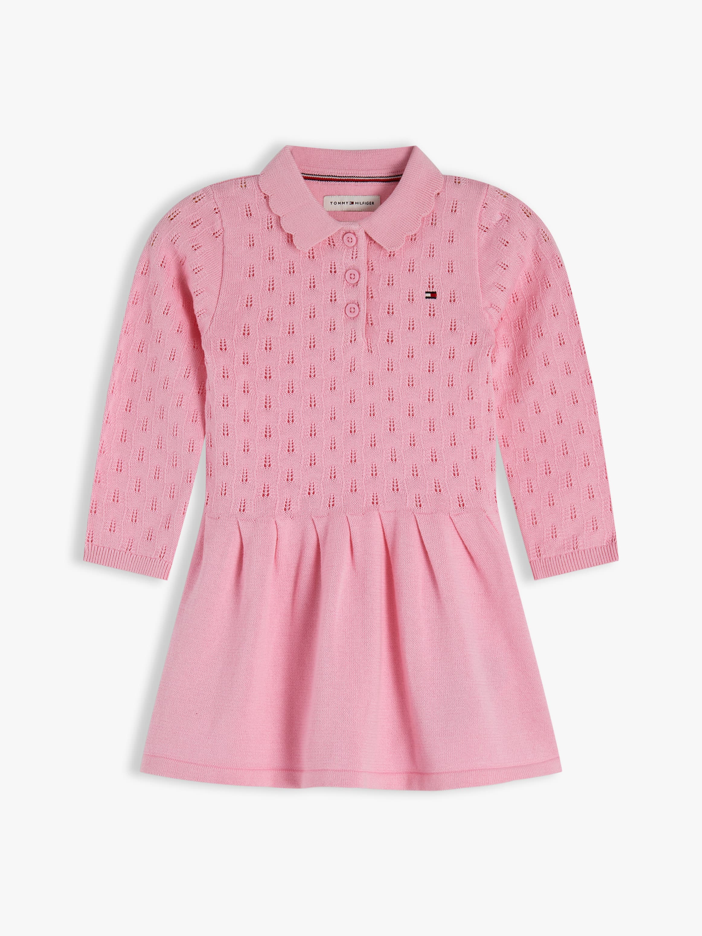 Pointelle Fit and Flare Dress
