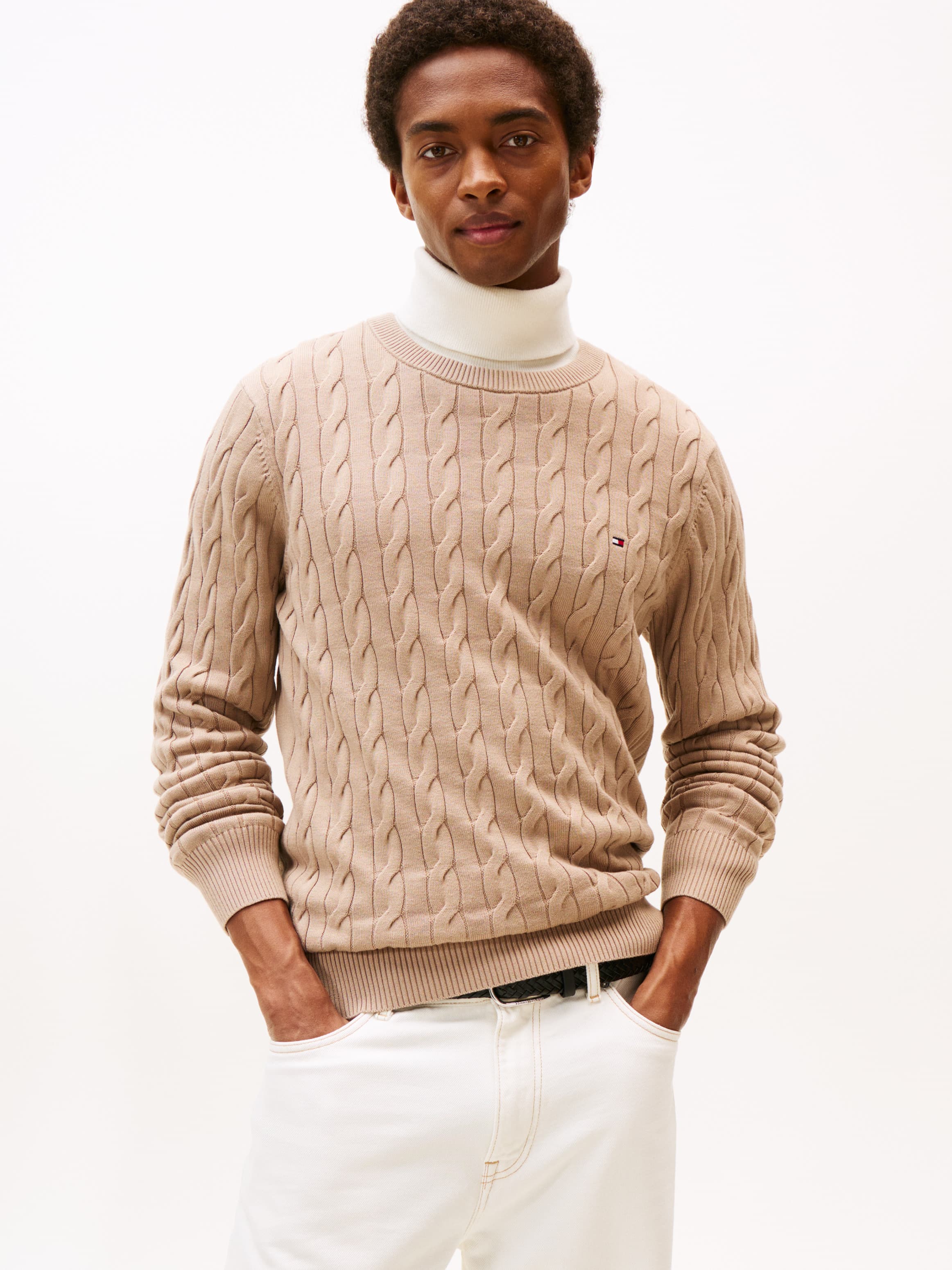Cable Knit Crew Neck Jumper