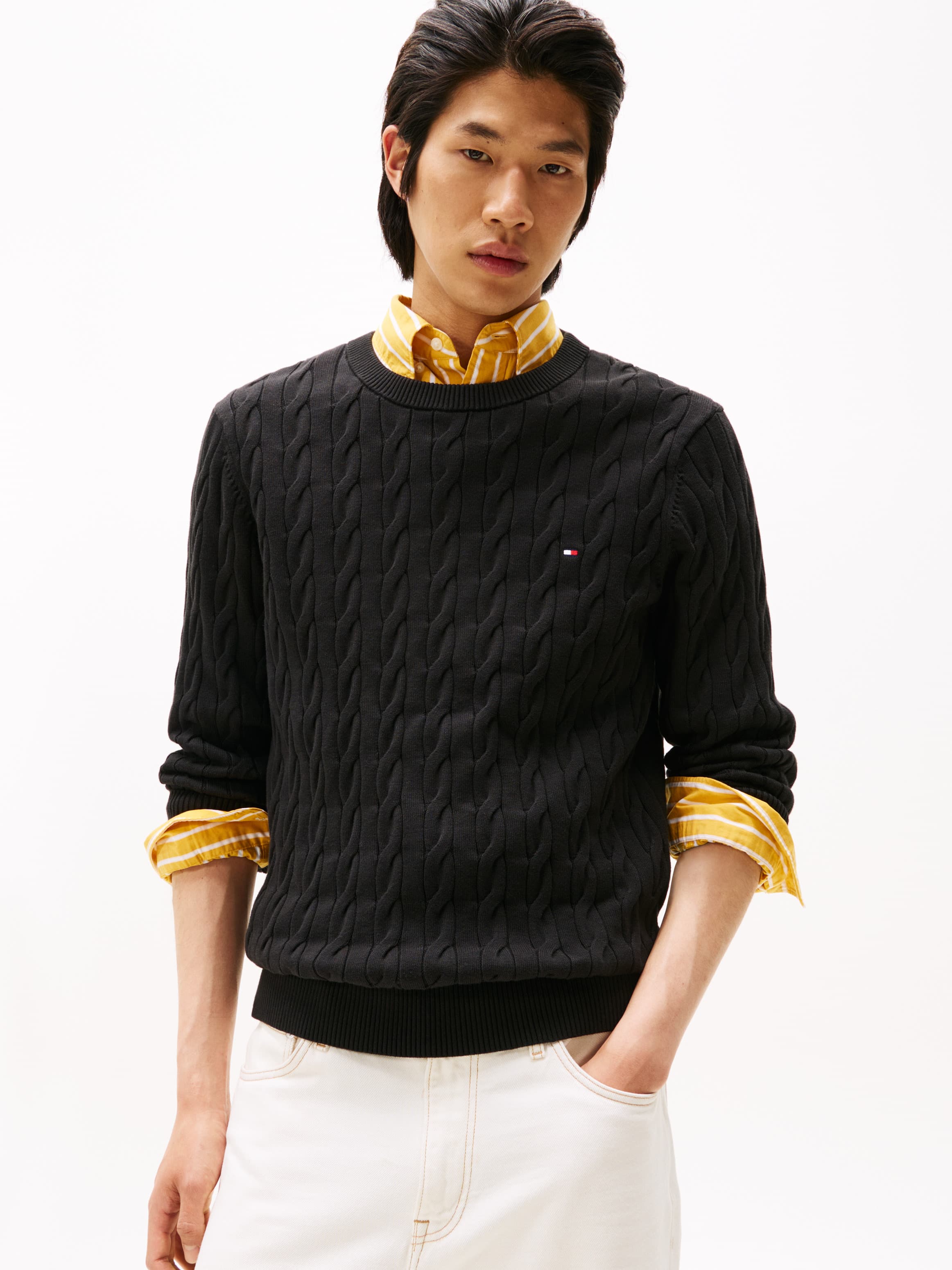 Cable Knit Crew Neck Jumper