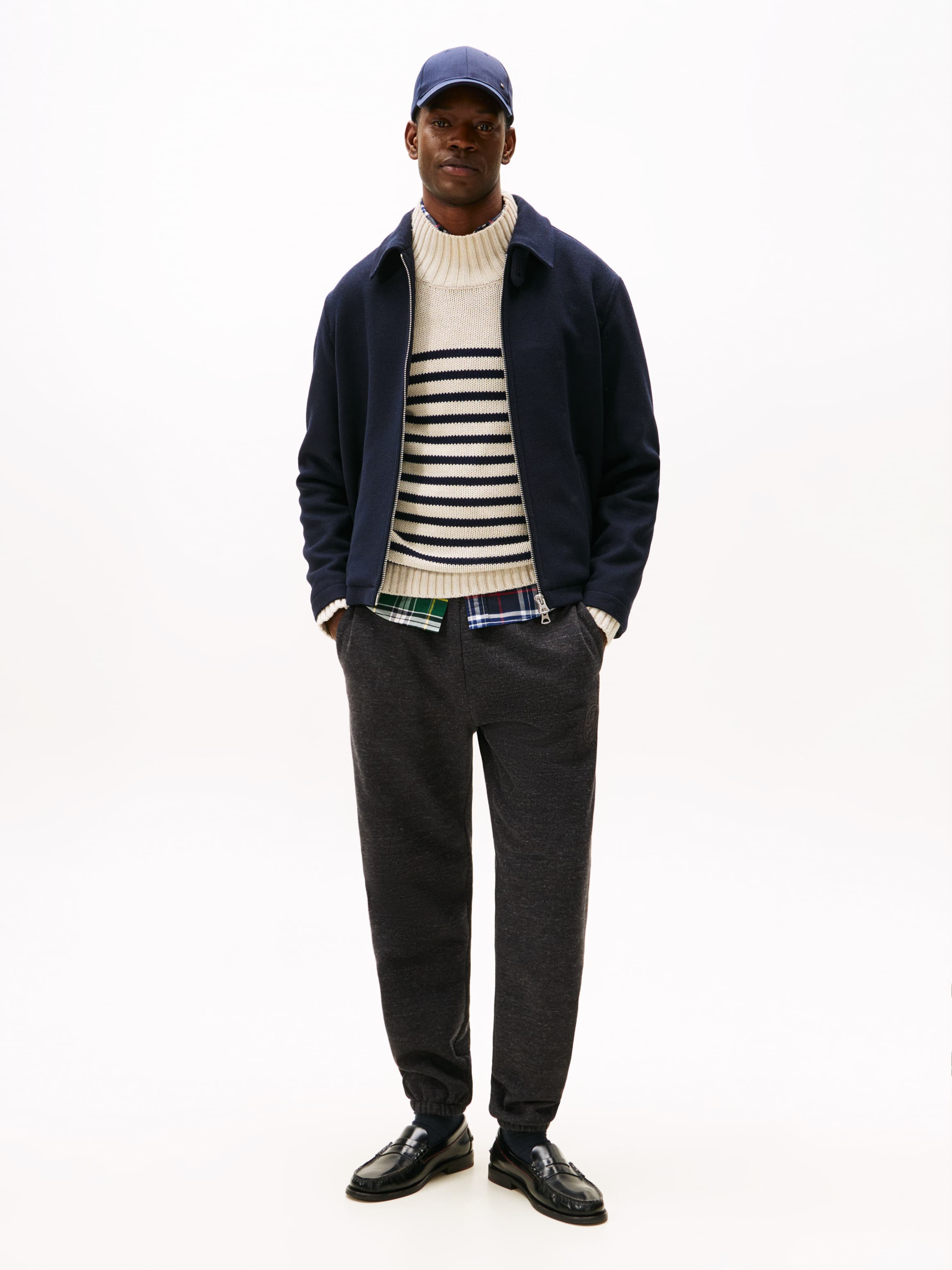 Varsity Crest Embroidery Relaxed Joggers