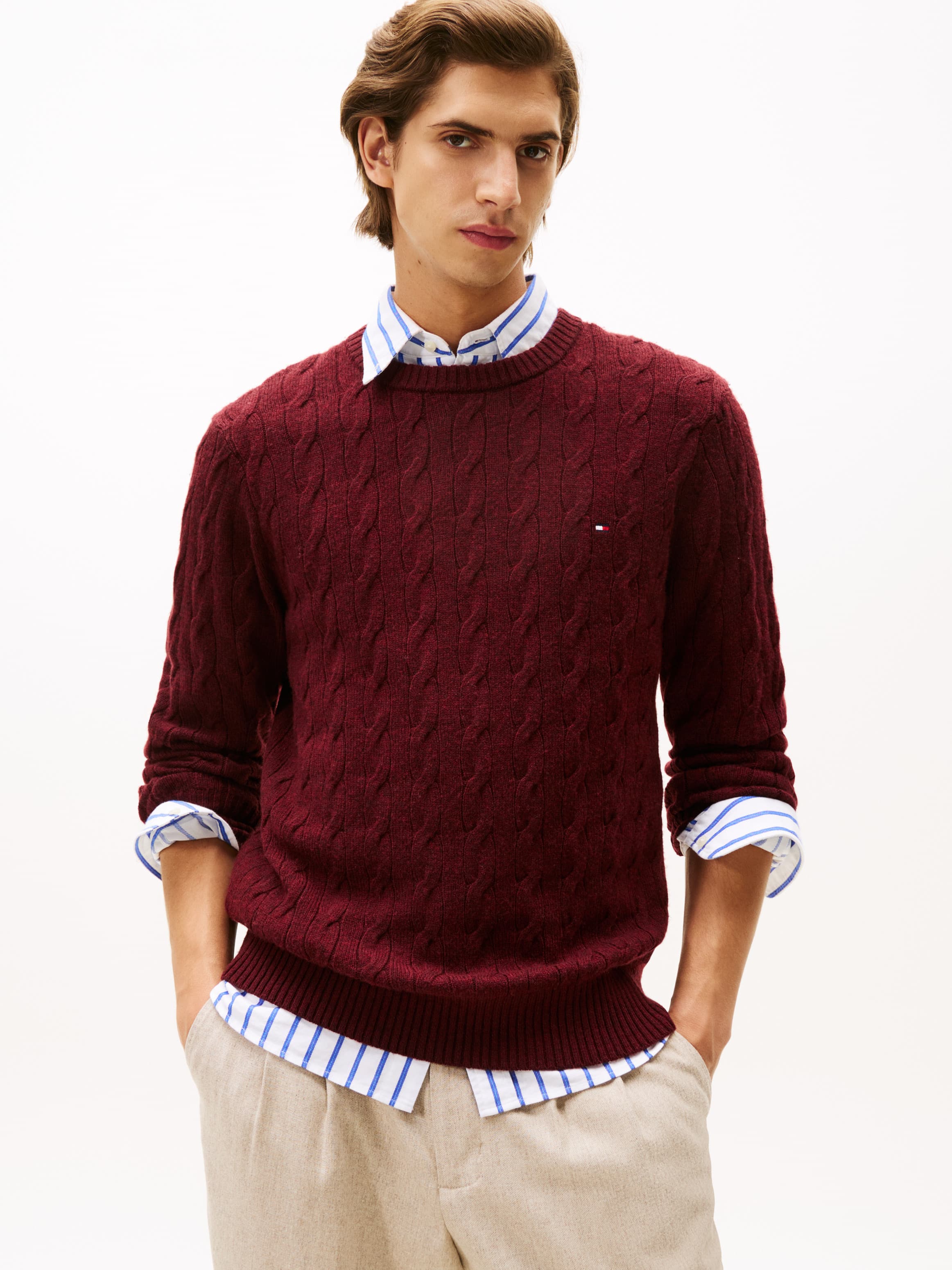 Pure Wool Cable Knit Jumper