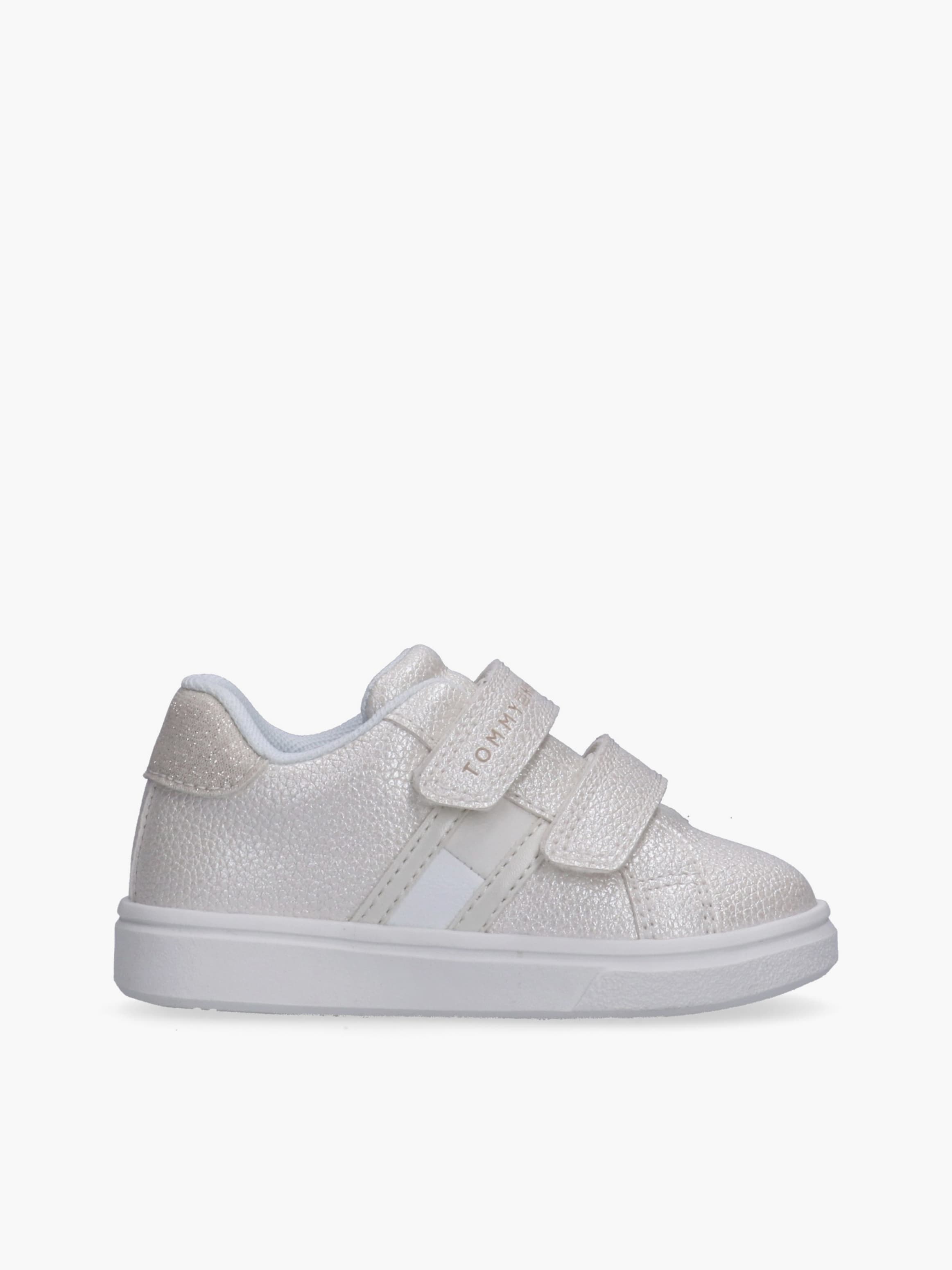 Girls Glitter Sneakers with Double Velcro